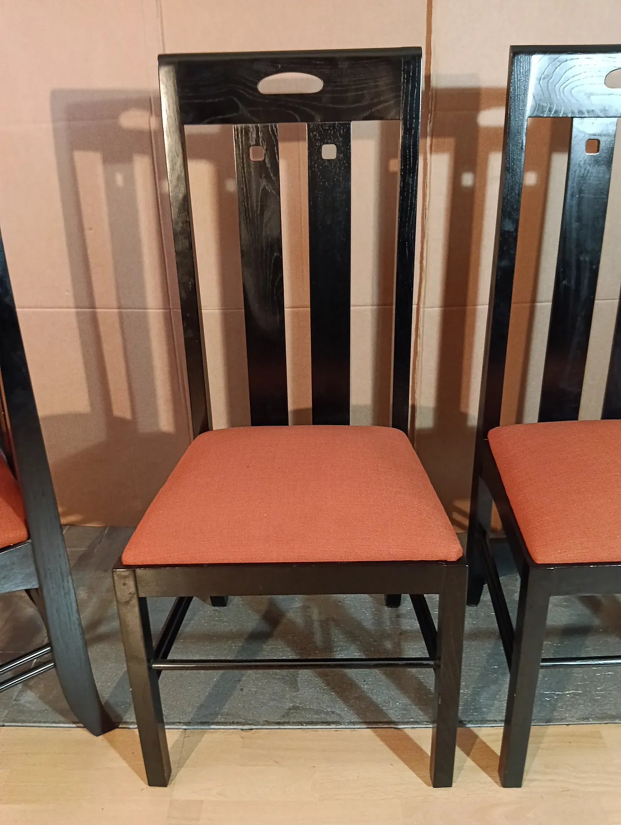 4 834 chairs in Rust by Charles R. Mackintosh for Alivar, 1990s 101