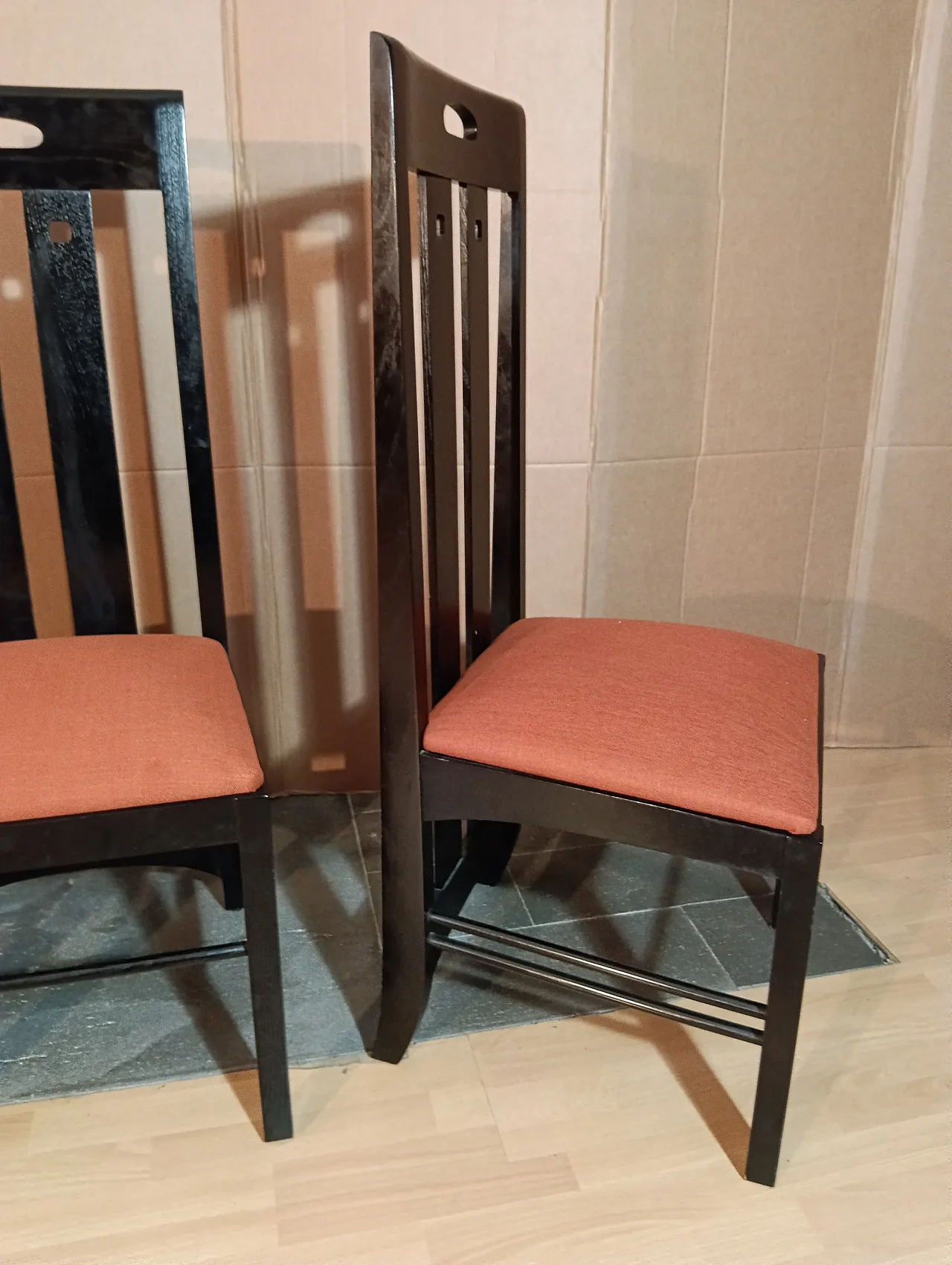 4 834 chairs in Rust by Charles R. Mackintosh for Alivar, 1990s 103