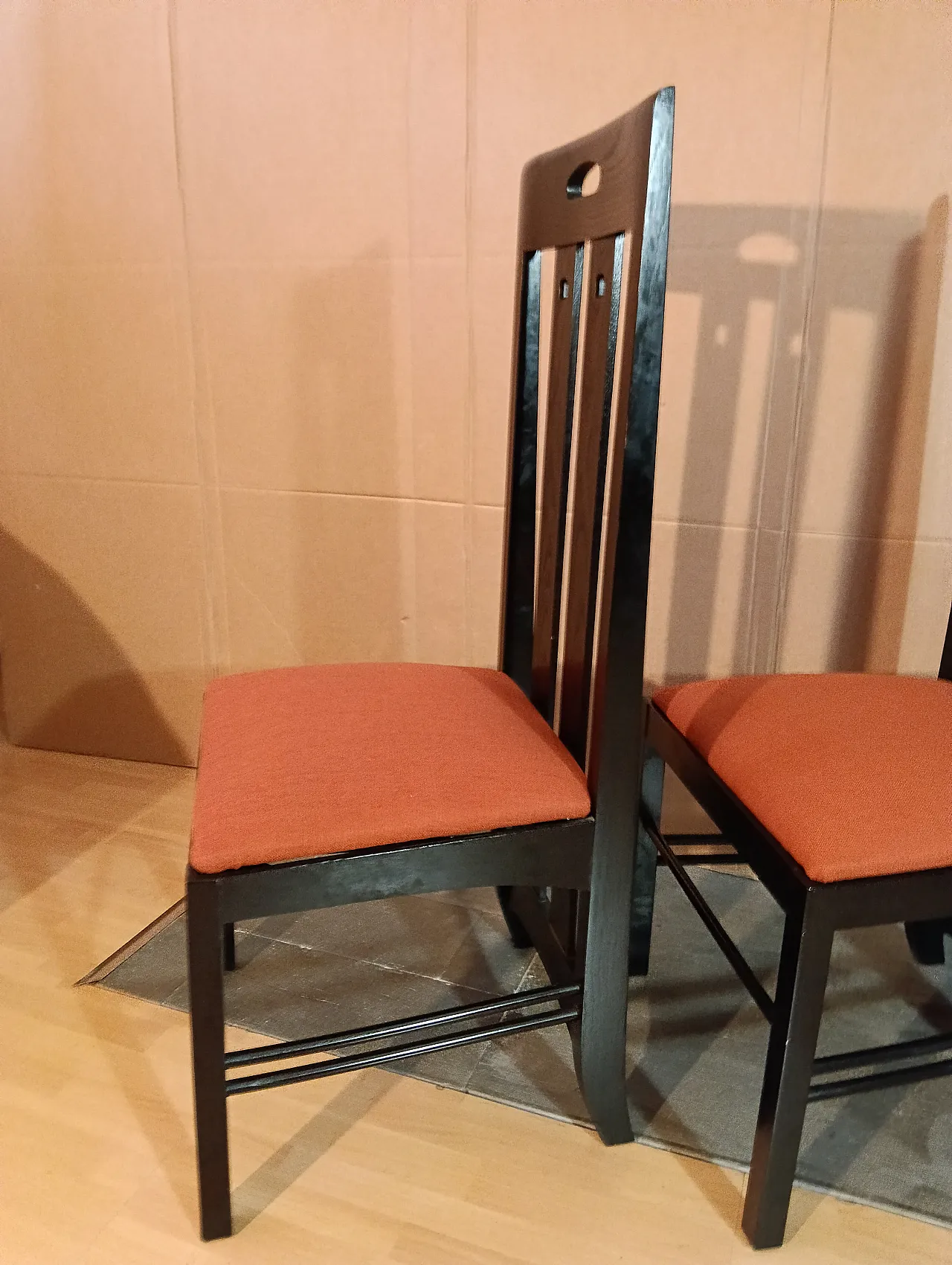 4 834 chairs in Rust by Charles R. Mackintosh for Alivar, 1990s 109