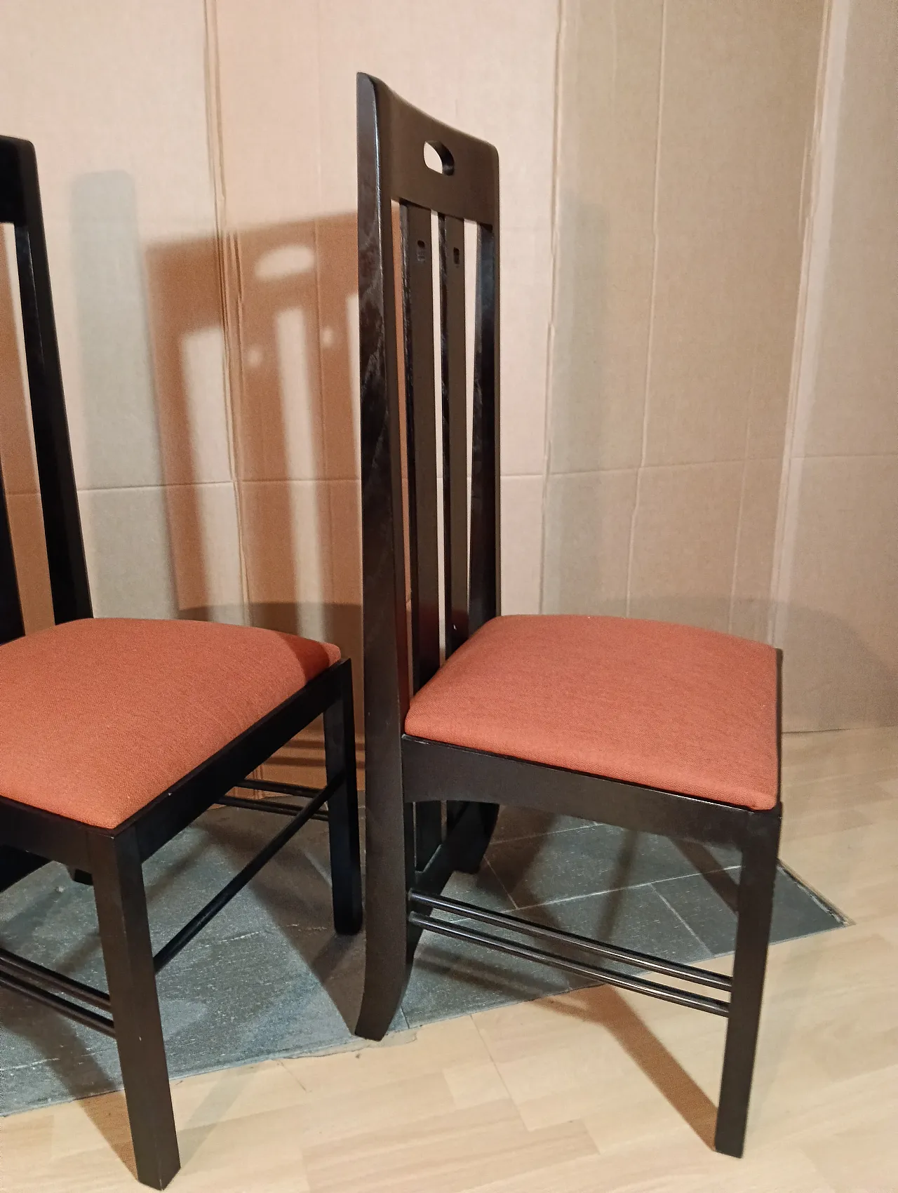 4 834 chairs in Rust by Charles R. Mackintosh for Alivar, 1990s 112