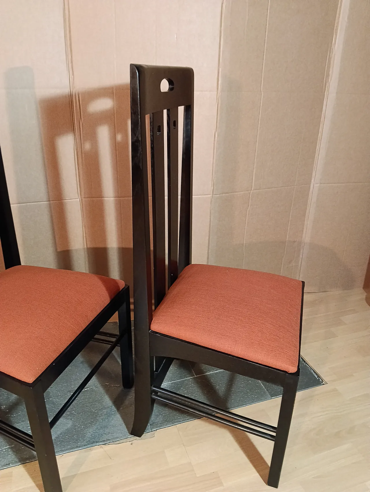 4 834 chairs in Rust by Charles R. Mackintosh for Alivar, 1990s 113