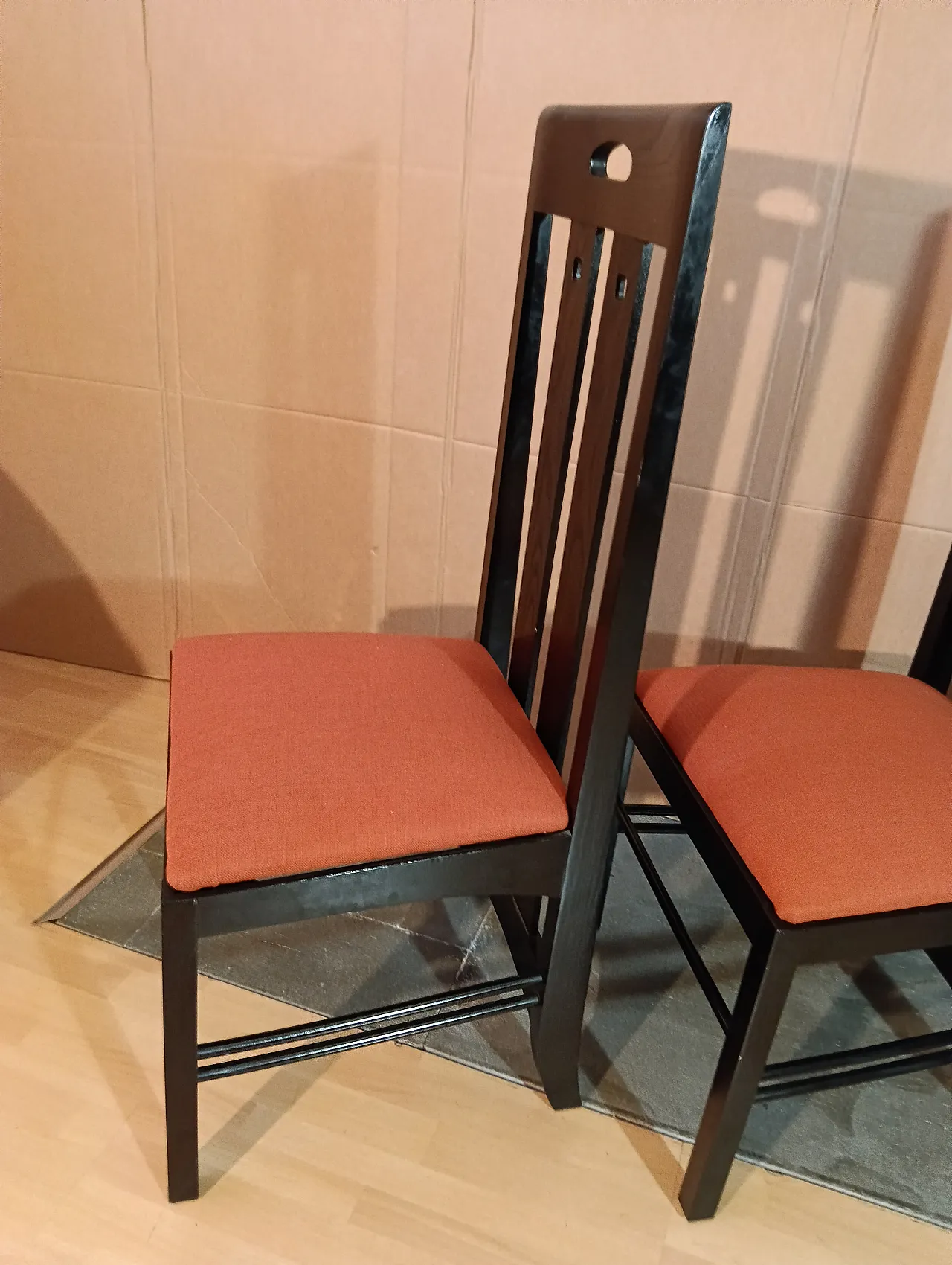 4 834 chairs in Rust by Charles R. Mackintosh for Alivar, 1990s 116