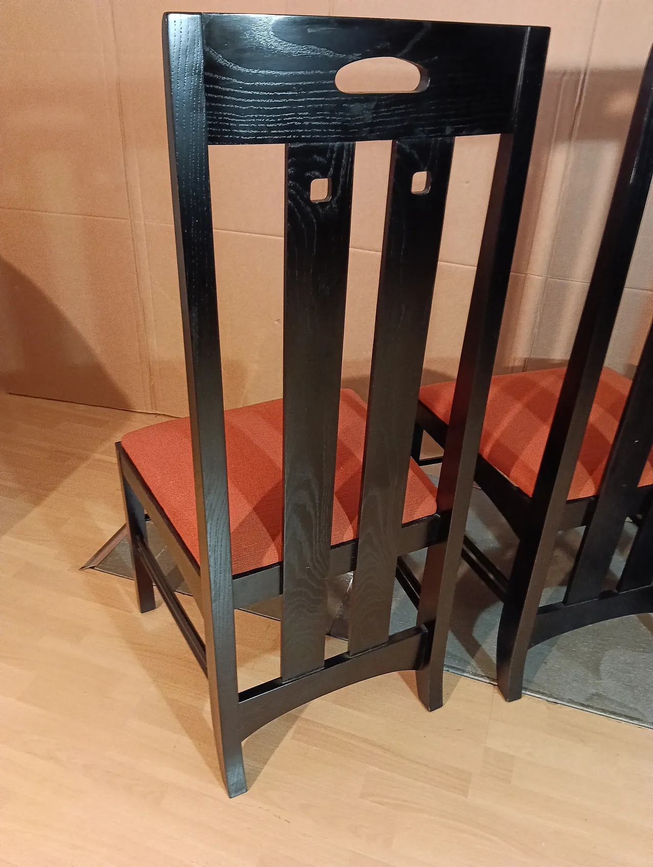 4 834 chairs in Rust by Charles R. Mackintosh for Alivar, 1990s 121