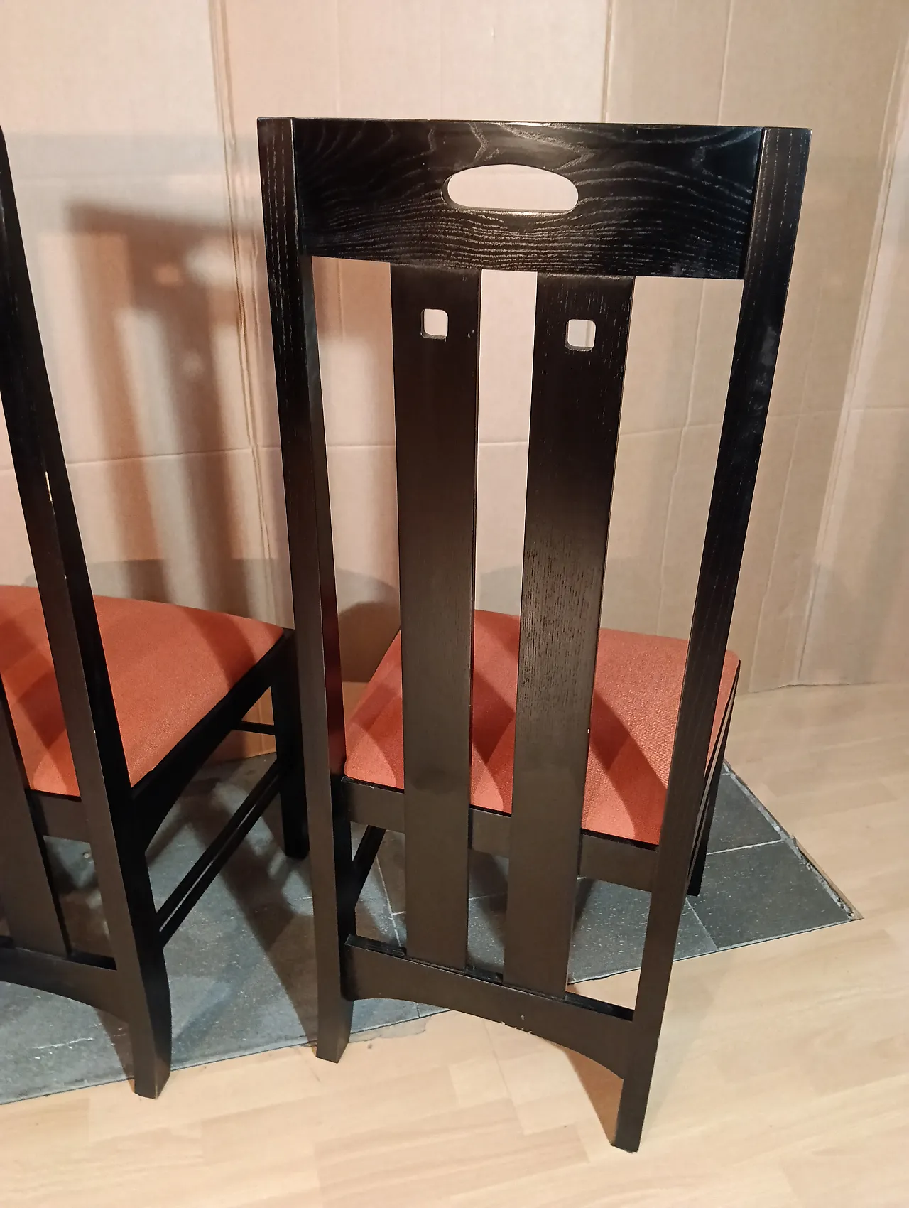 4 834 chairs in Rust by Charles R. Mackintosh for Alivar, 1990s 124