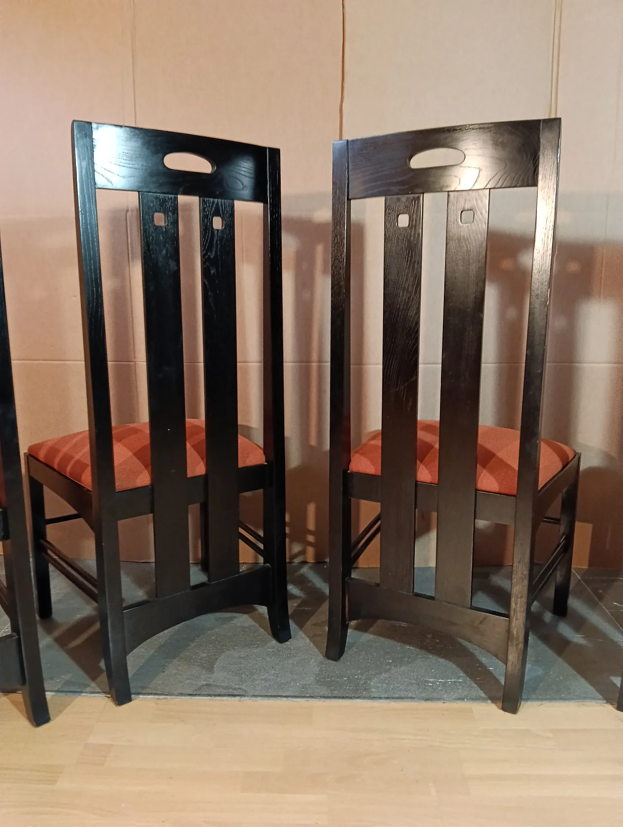 4 834 chairs in Rust by Charles R. Mackintosh for Alivar, 1990s 126