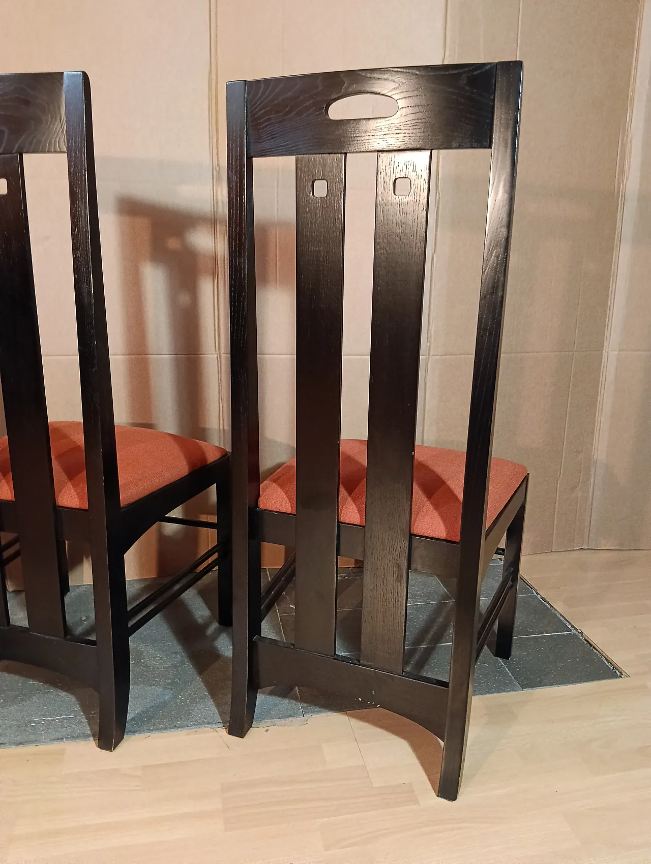 4 834 chairs in Rust by Charles R. Mackintosh for Alivar, 1990s 127