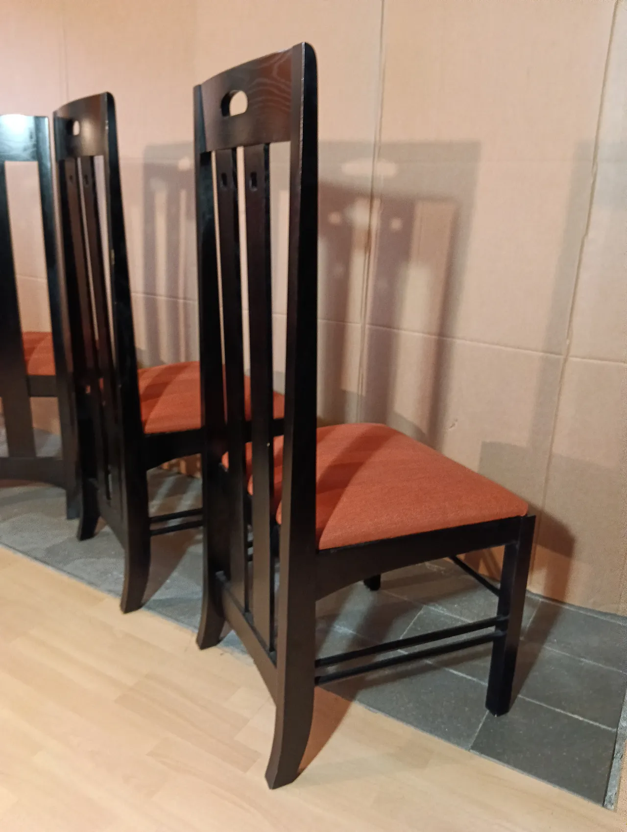 4 834 chairs in Rust by Charles R. Mackintosh for Alivar, 1990s 137