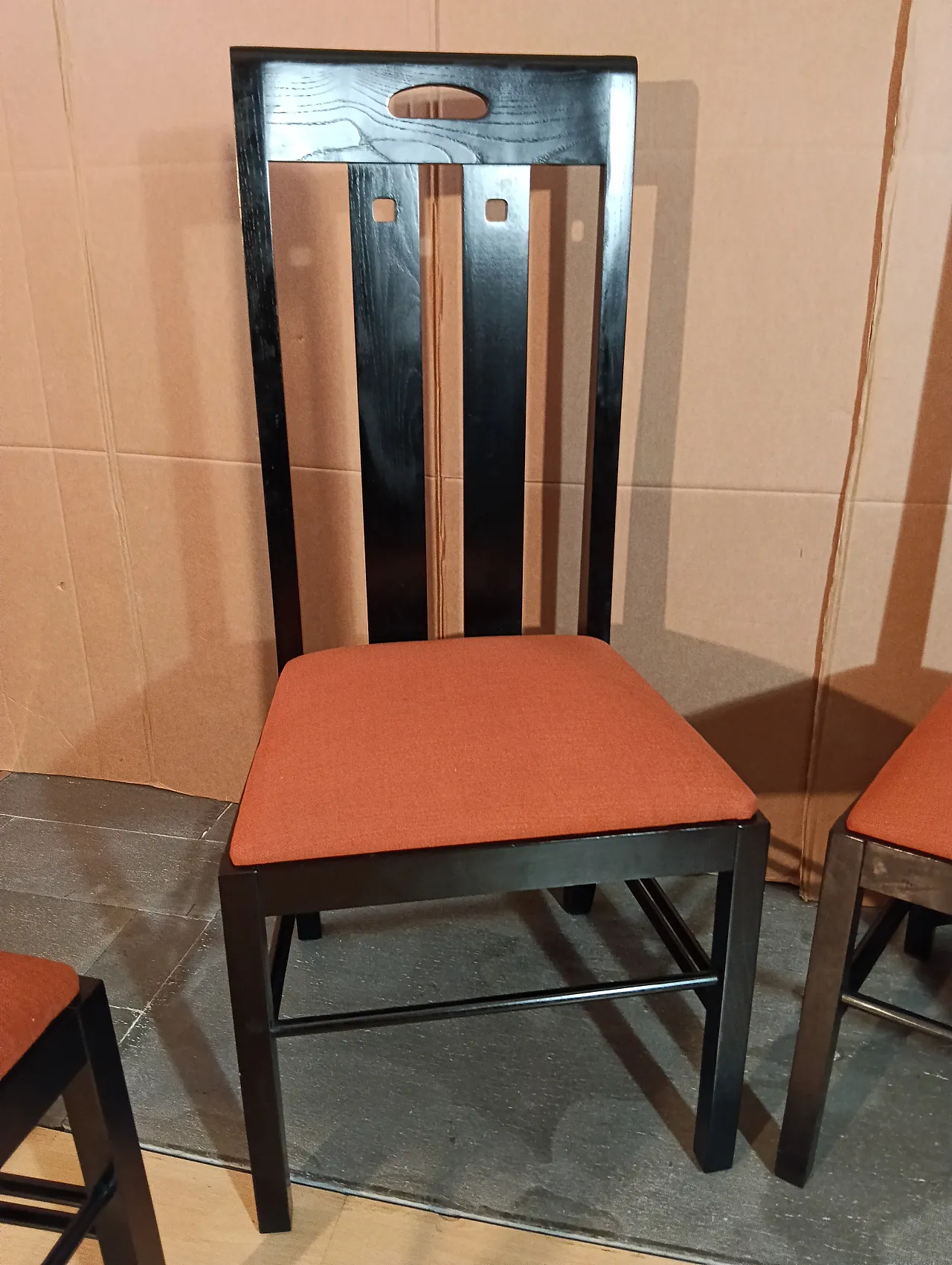 4 834 chairs in Rust by Charles R. Mackintosh for Alivar, 1990s 139