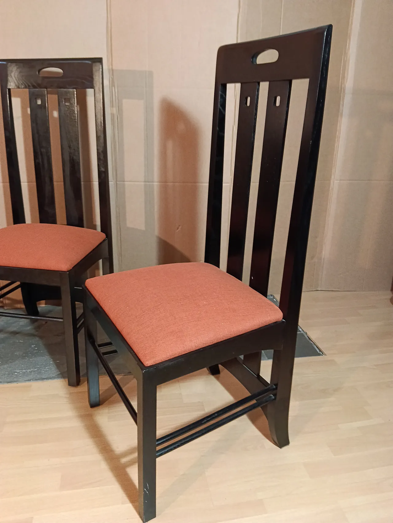 4 834 chairs in Rust by Charles R. Mackintosh for Alivar, 1990s 141