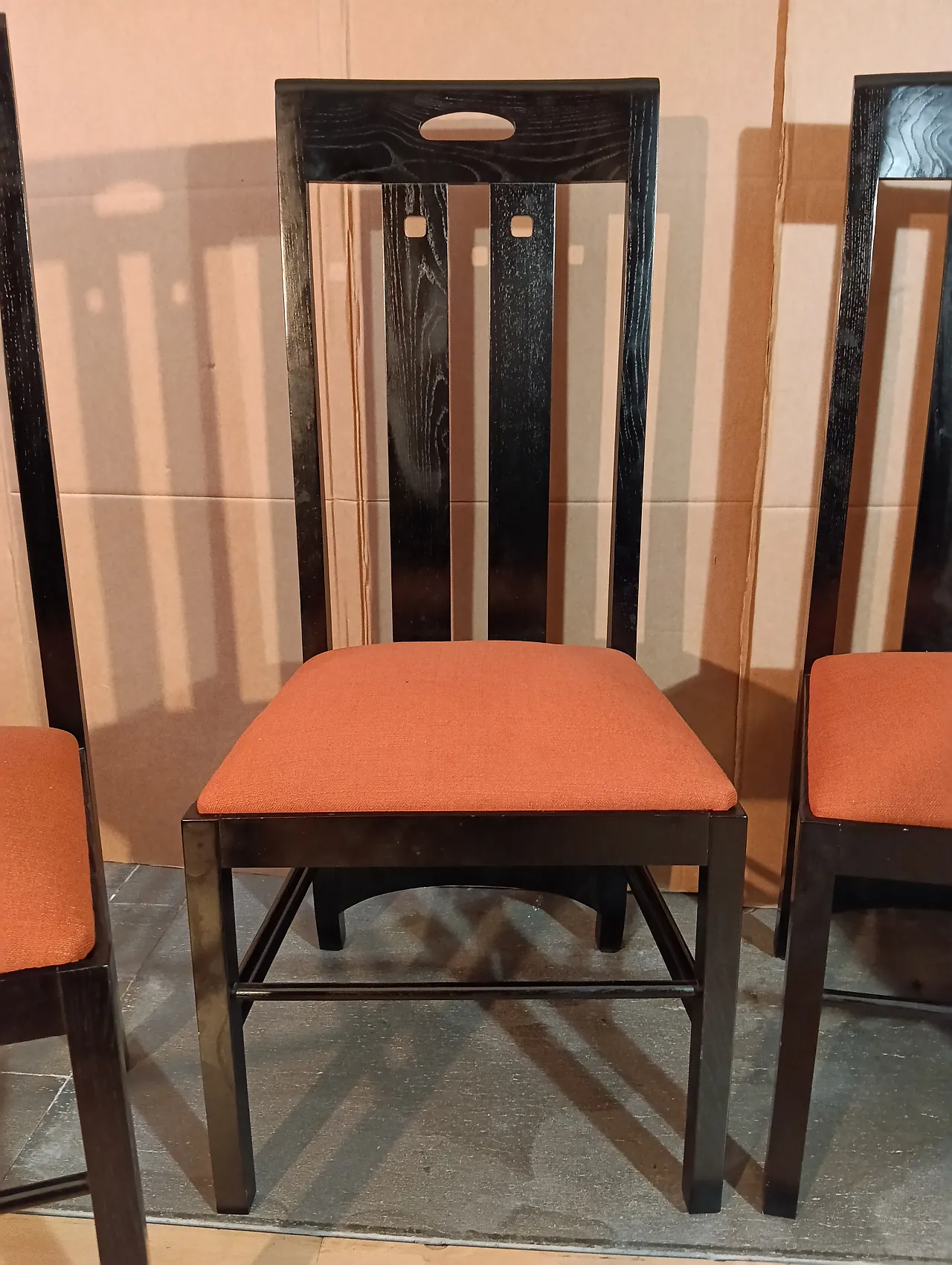 4 834 chairs in Rust by Charles R. Mackintosh for Alivar, 1990s 153