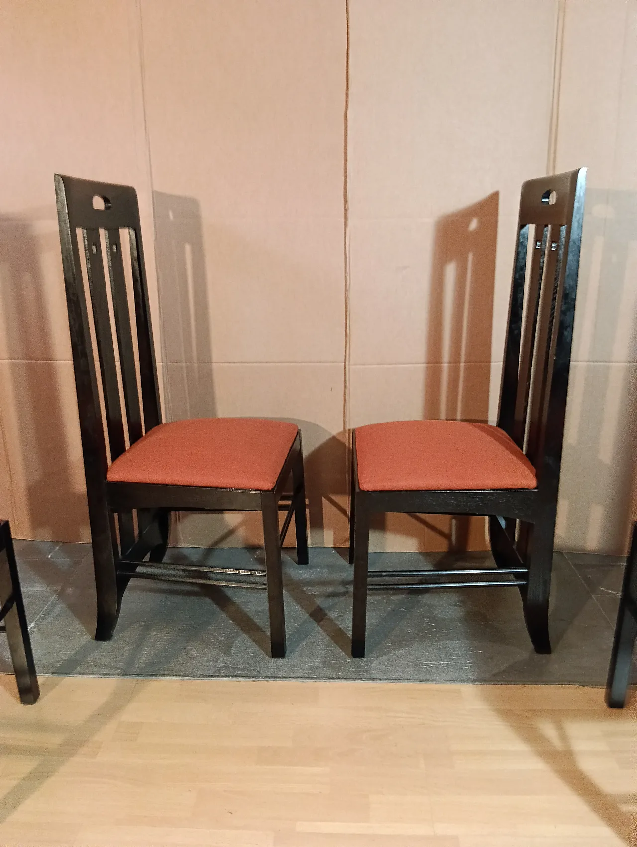 4 834 chairs in Rust by Charles R. Mackintosh for Alivar, 1990s 159