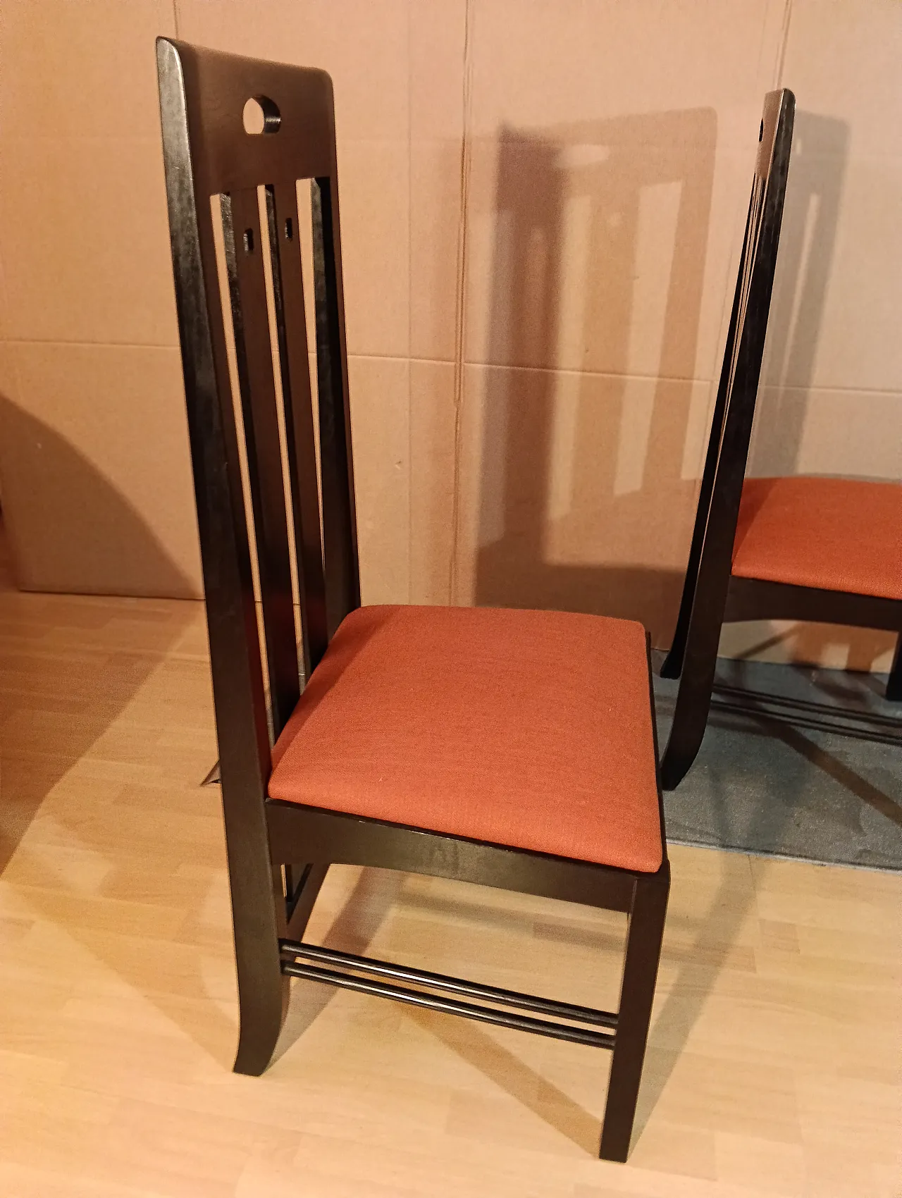 4 834 chairs in Rust by Charles R. Mackintosh for Alivar, 1990s 160