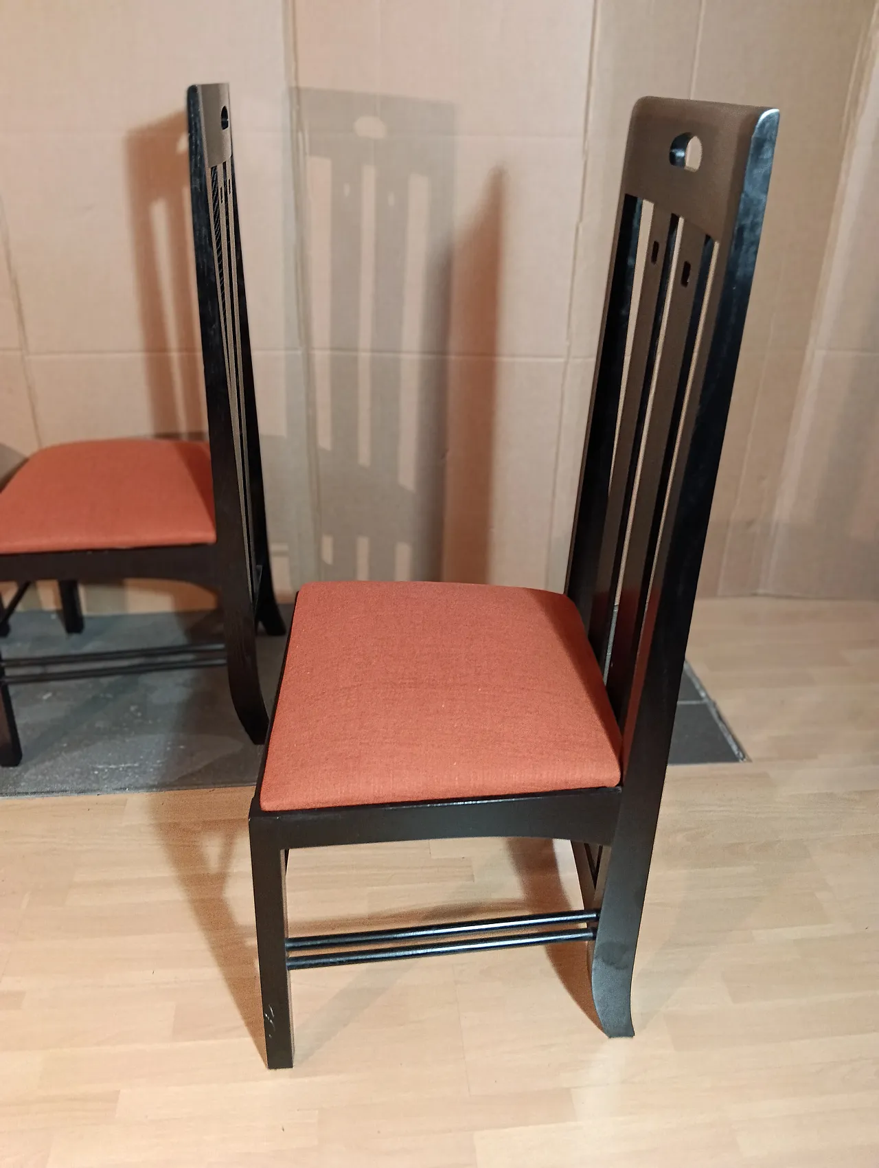 4 834 chairs in Rust by Charles R. Mackintosh for Alivar, 1990s 161