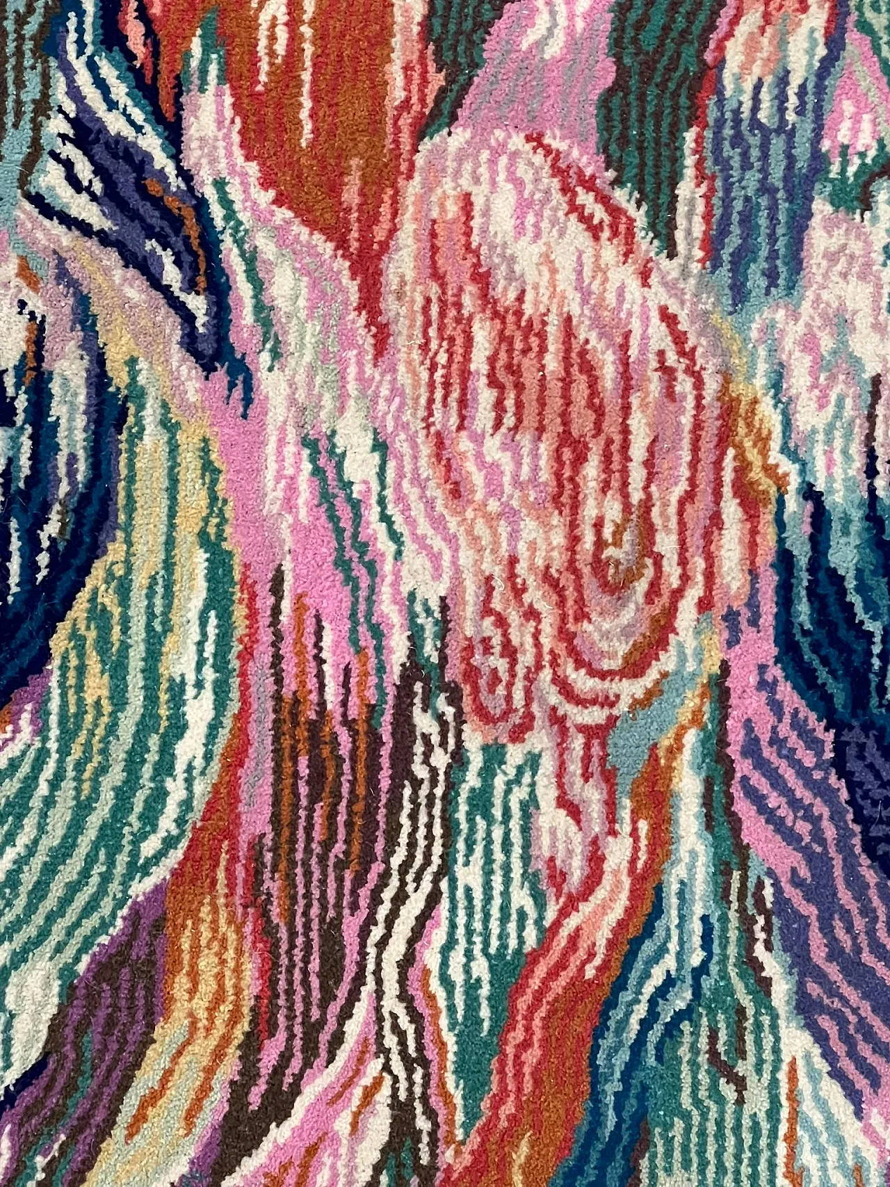 Handmade rug by Missoni, decor Tulip, 1990s 3