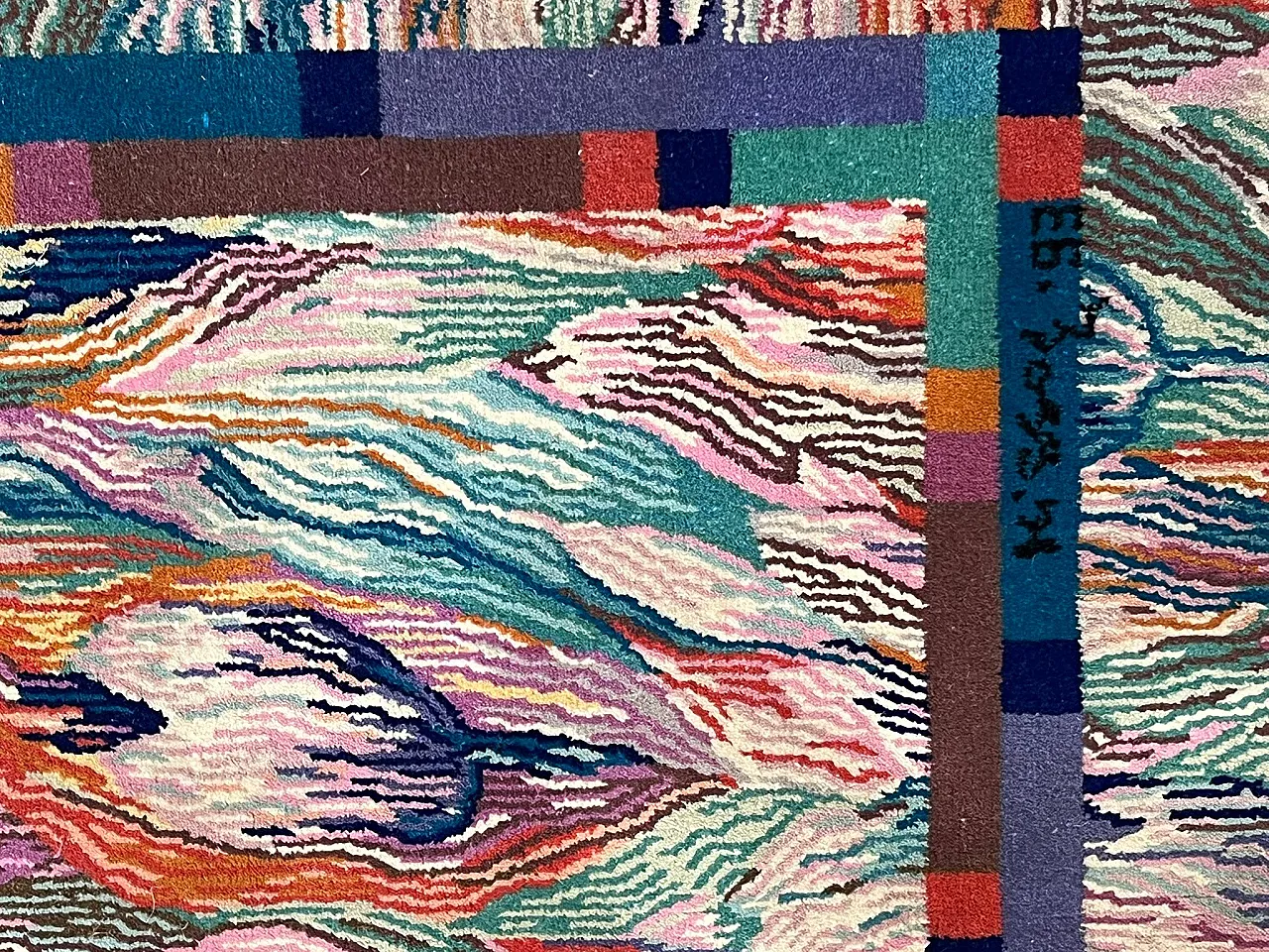 Handmade rug by Missoni, decor Tulip, 1990s 4