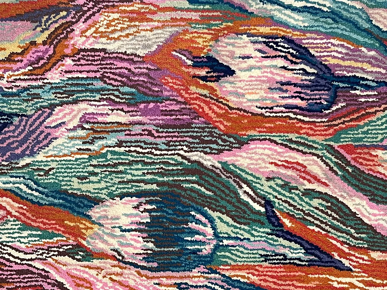 Handmade rug by Missoni, decor Tulip, 1990s 5