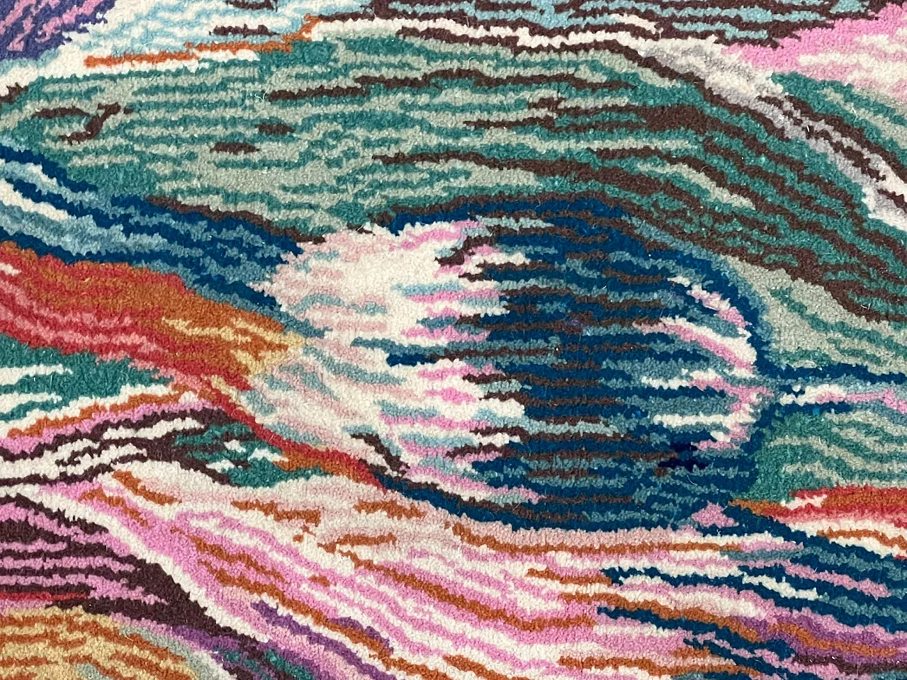 Handmade rug by Missoni, decor Tulip, 1990s 6