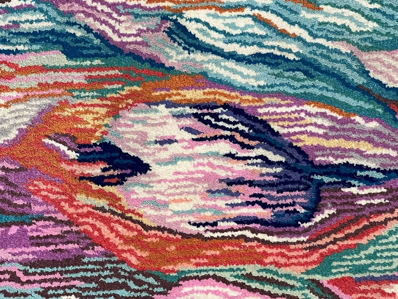 Handmade rug by Missoni, decor Tulip, 1990s 7