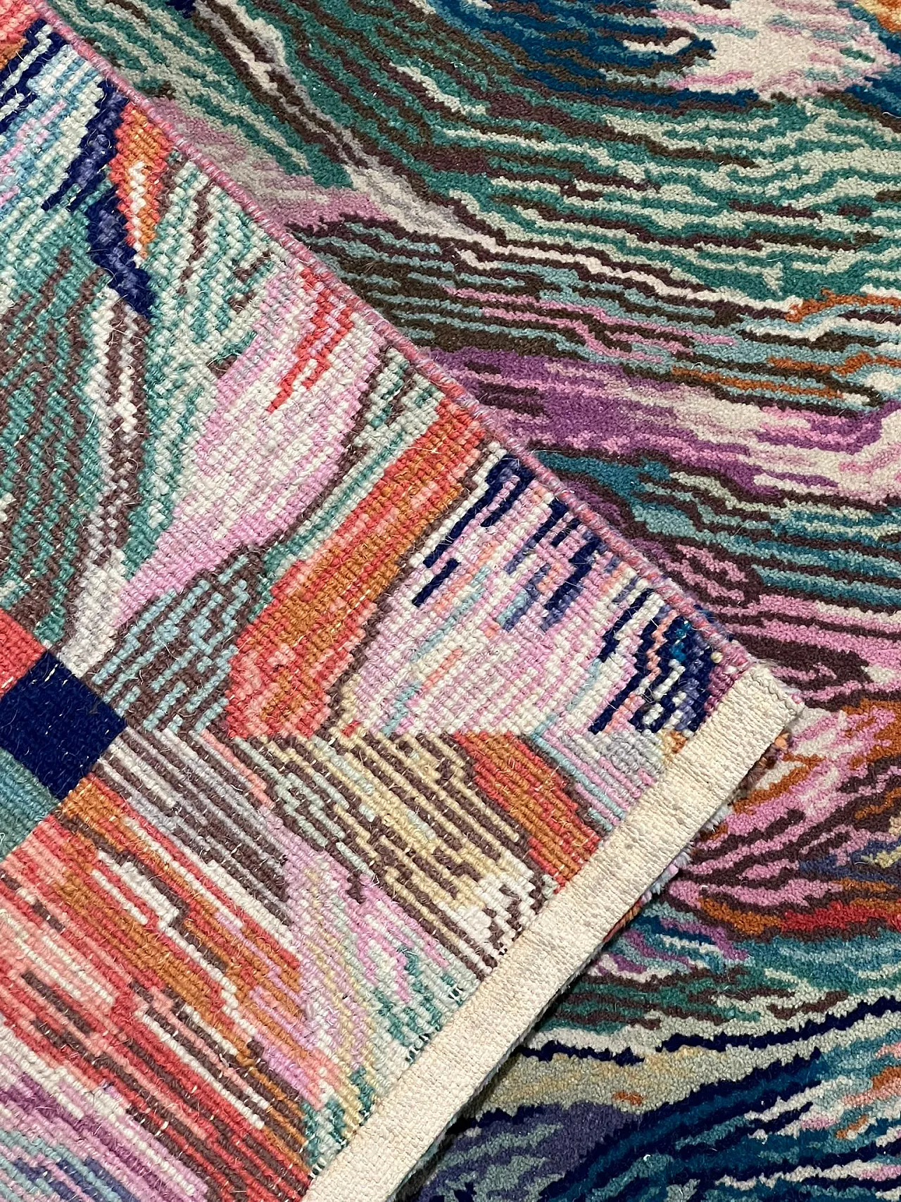 Handmade rug by Missoni, decor Tulip, 1990s 10