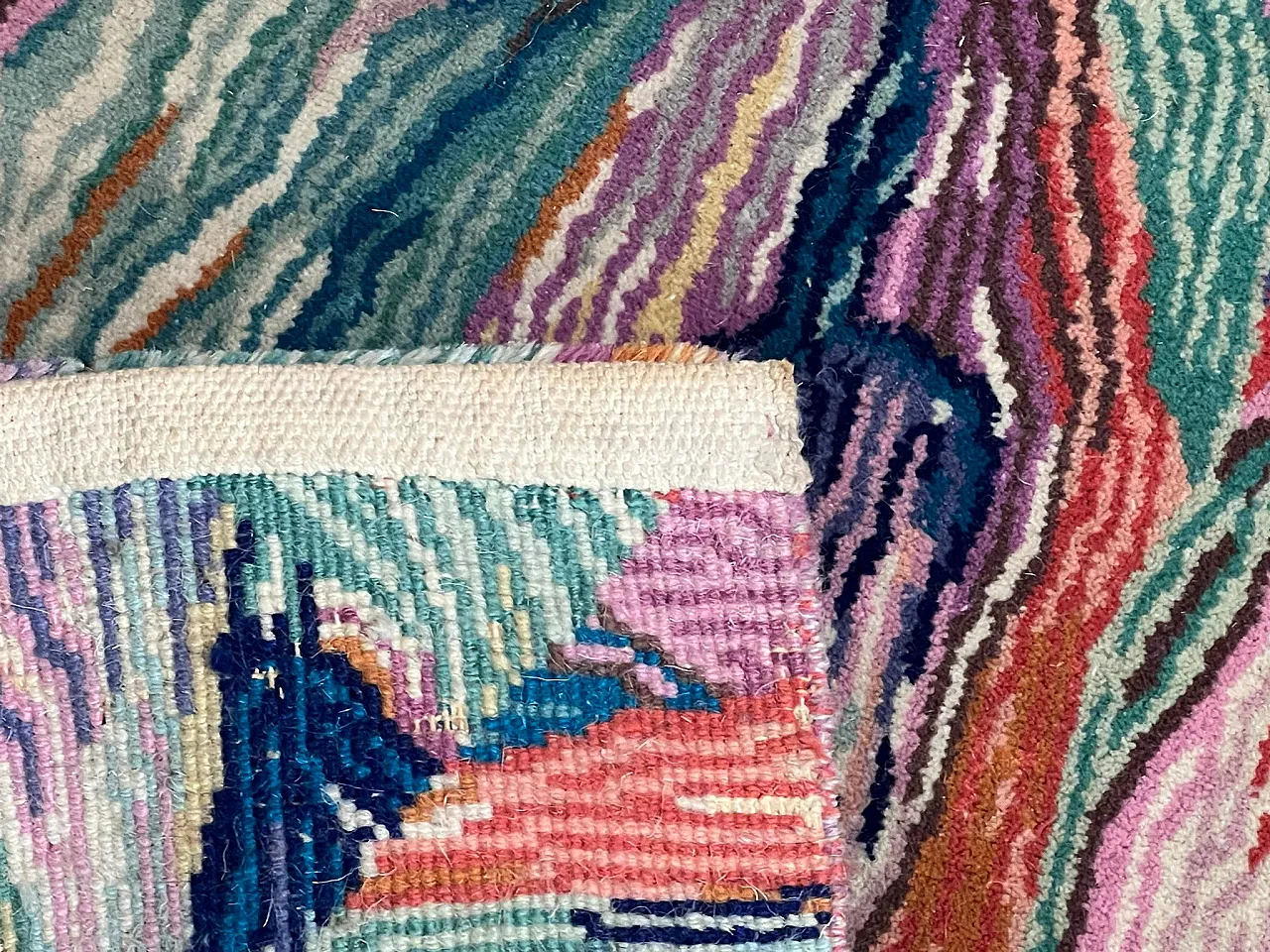 Handmade rug by Missoni, decor Tulip, 1990s 11