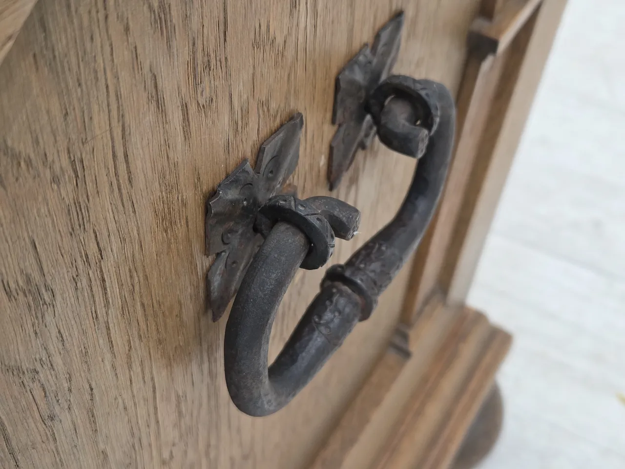 Danish 2-seater sofa striped green wool, 1950s 4