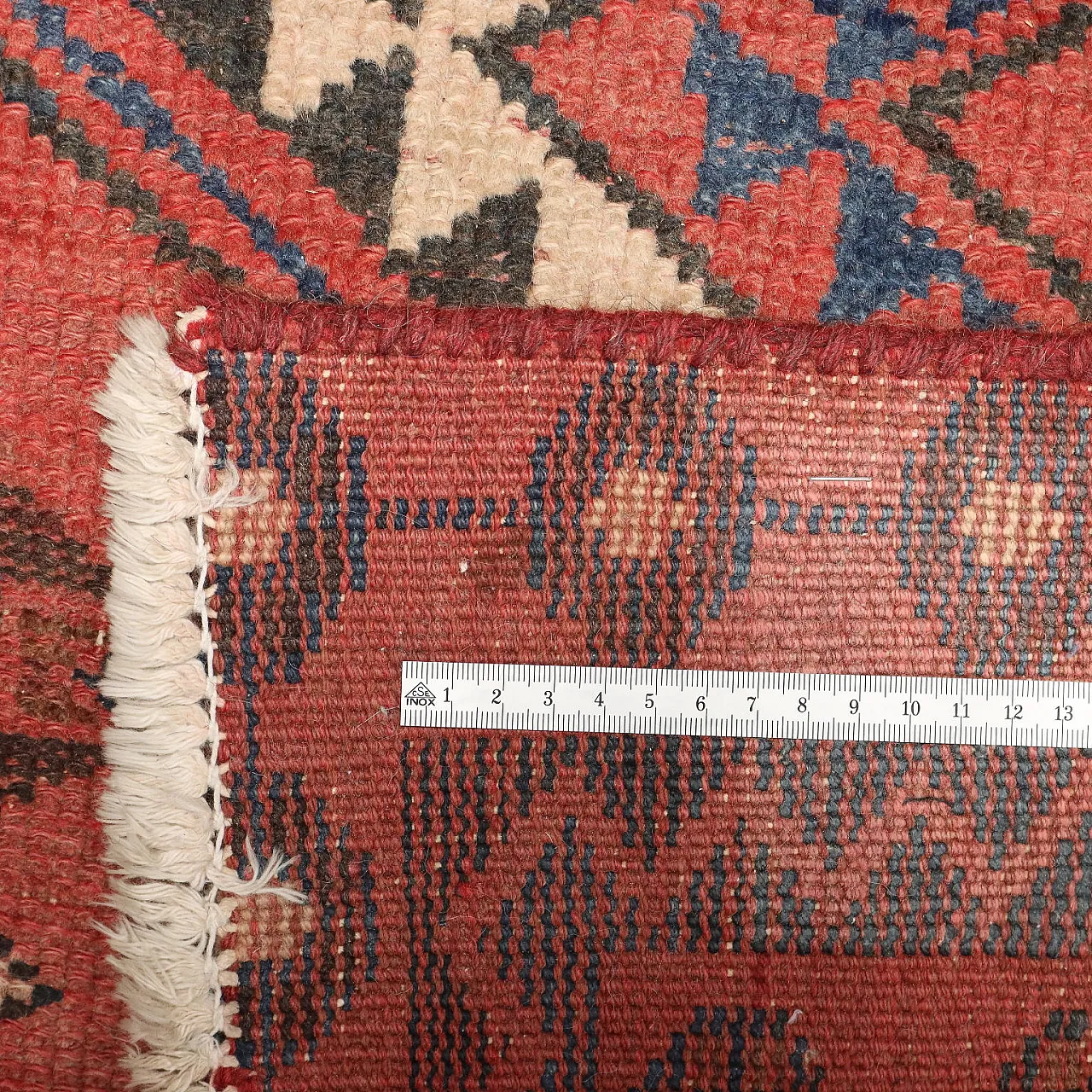 Shiraz wool rug, chunky knot, handcrafted, 20th century 8