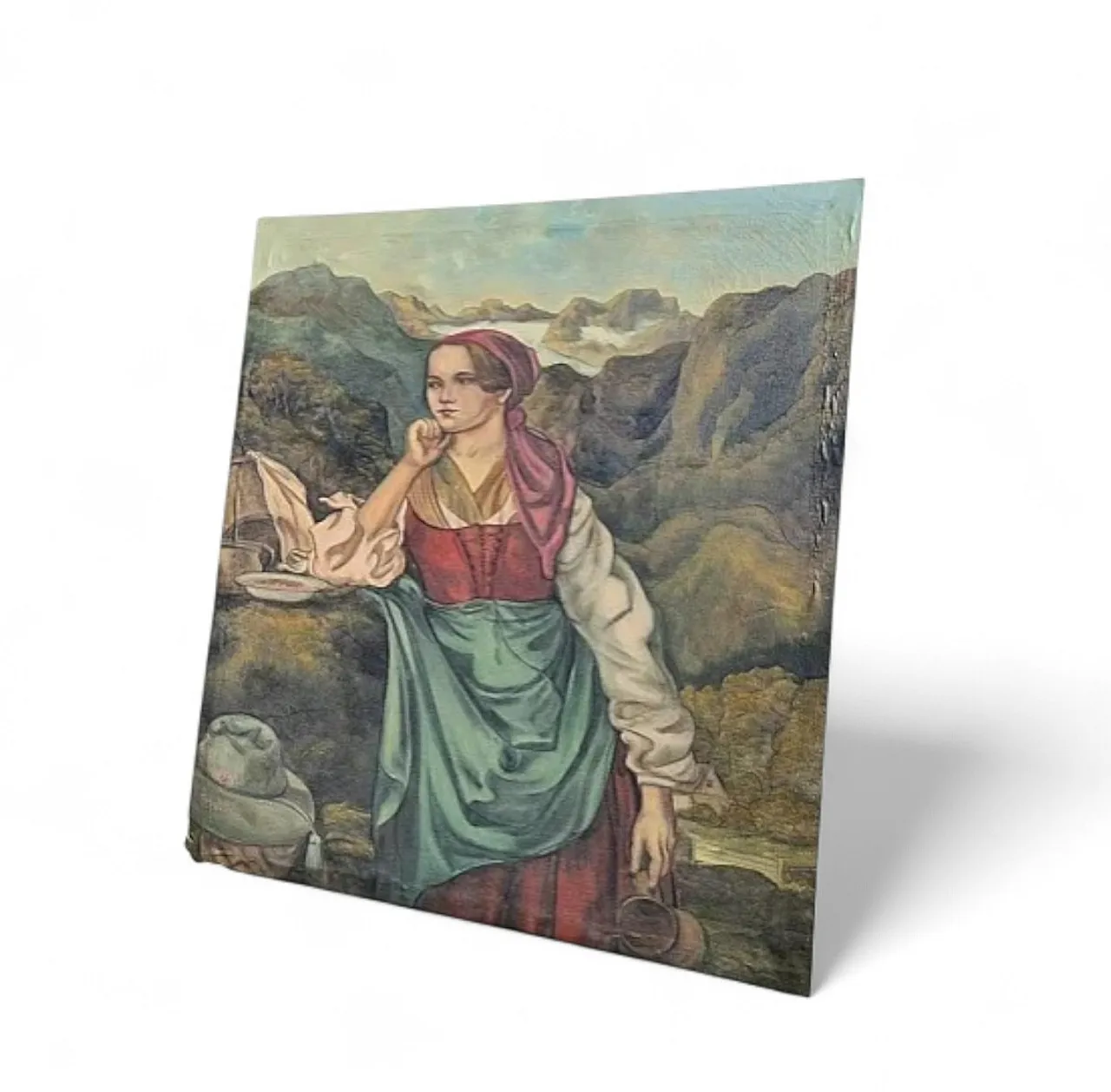 Genre Scene of Lady, Munich School, Oil on Canvas, late 19th Century 13