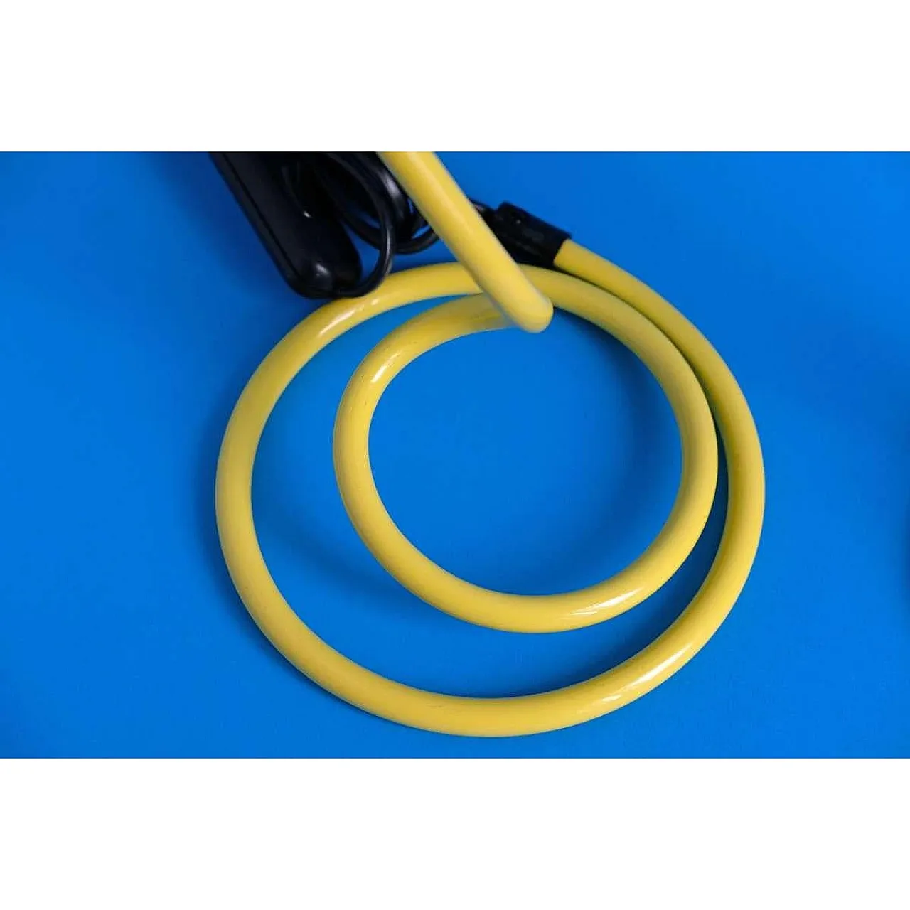 Pair of a Yellow Spiral Desk Lamps, Memphis Style, 1980s 4