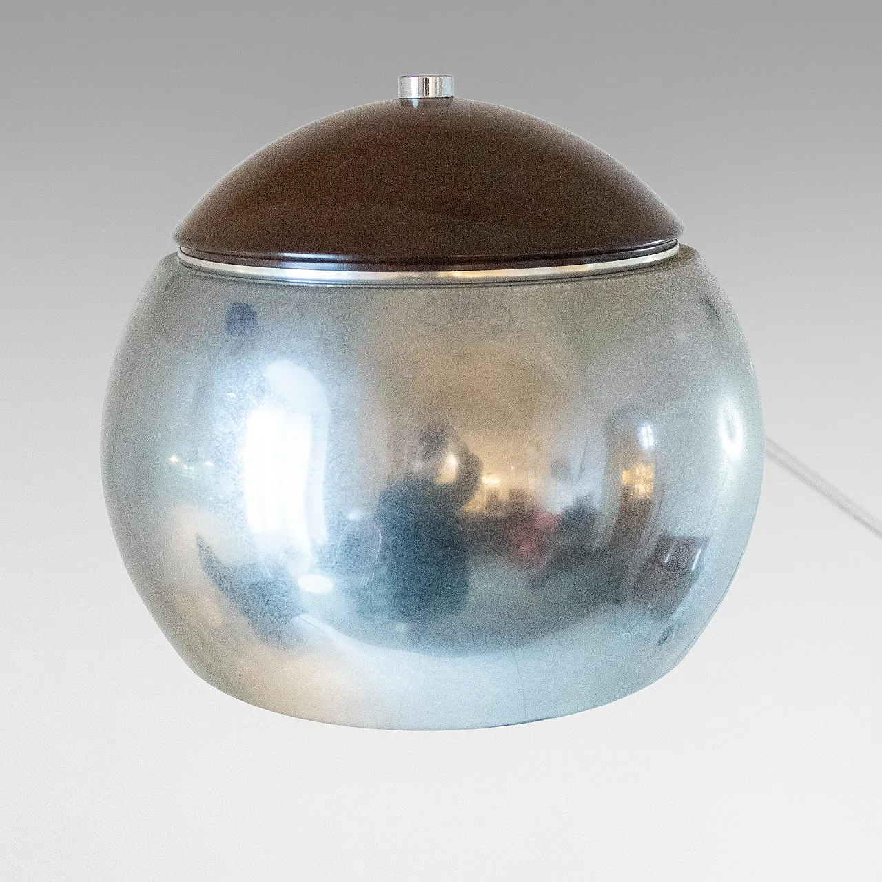 Floor lamp, chromed metal structure, Italy, 1960s 11