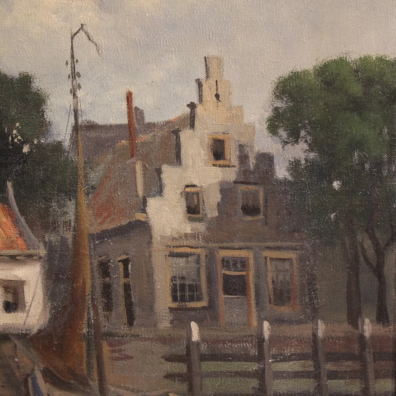 Dutch painting view of the city of Hoorn, 20th century 5