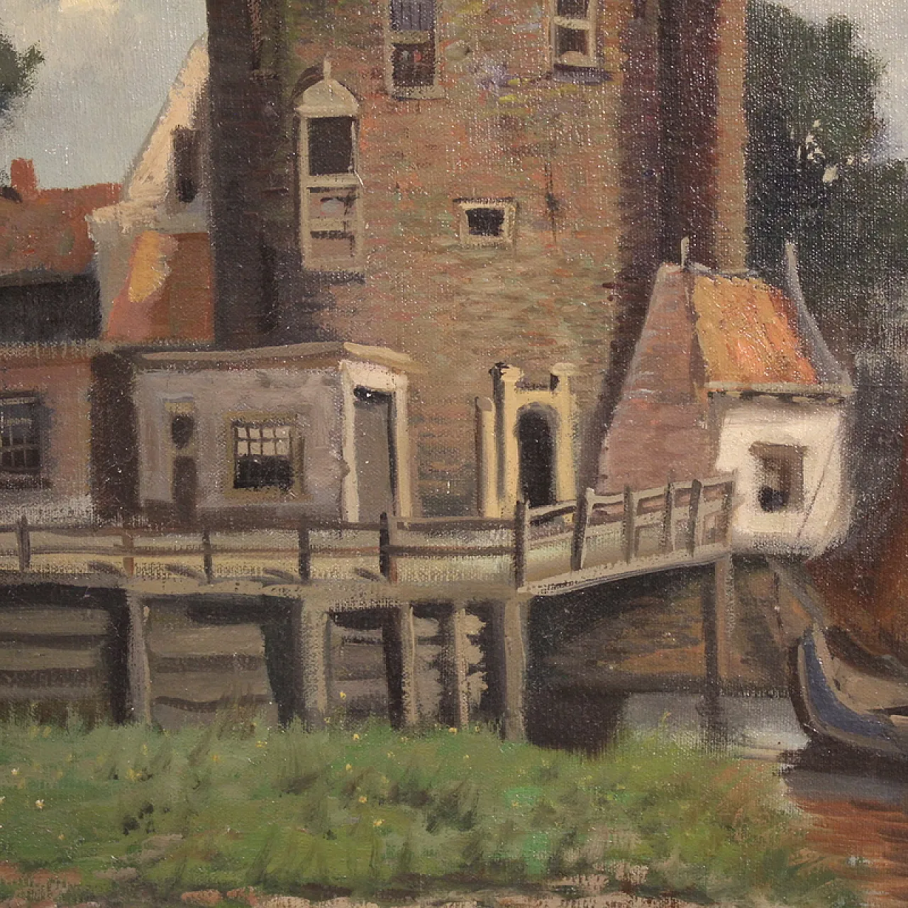 Dutch painting view of the city of Hoorn, 20th century 11