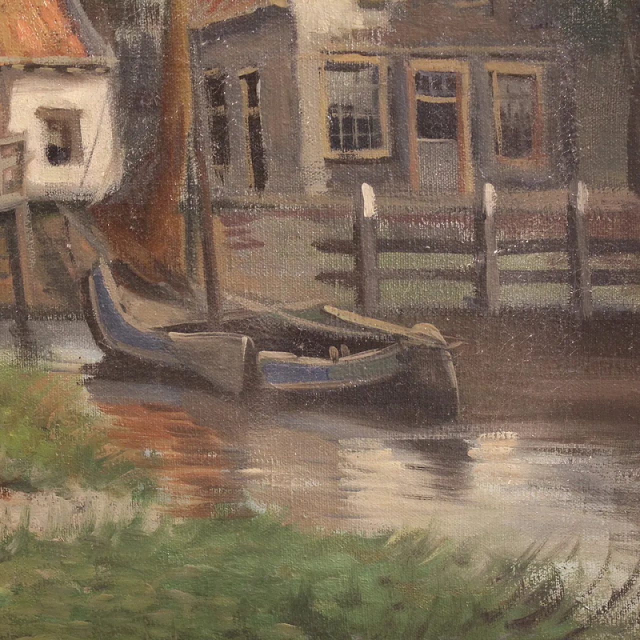 Dutch painting view of the city of Hoorn, 20th century 14