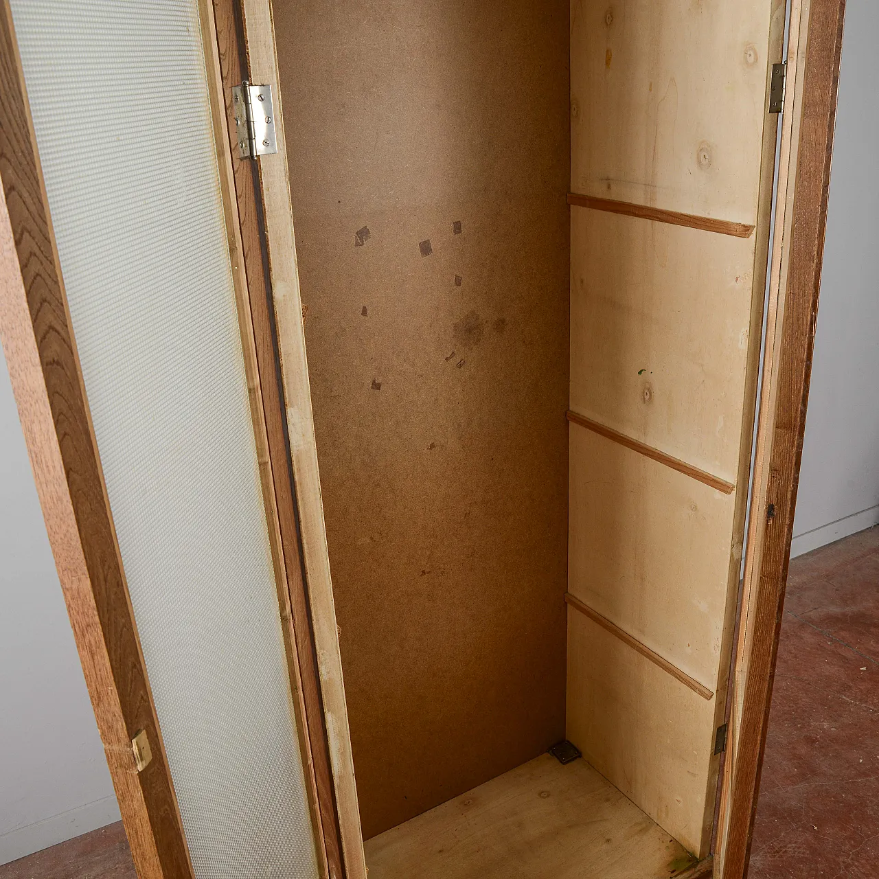 Credenza in legno e vetro, metà '900 3