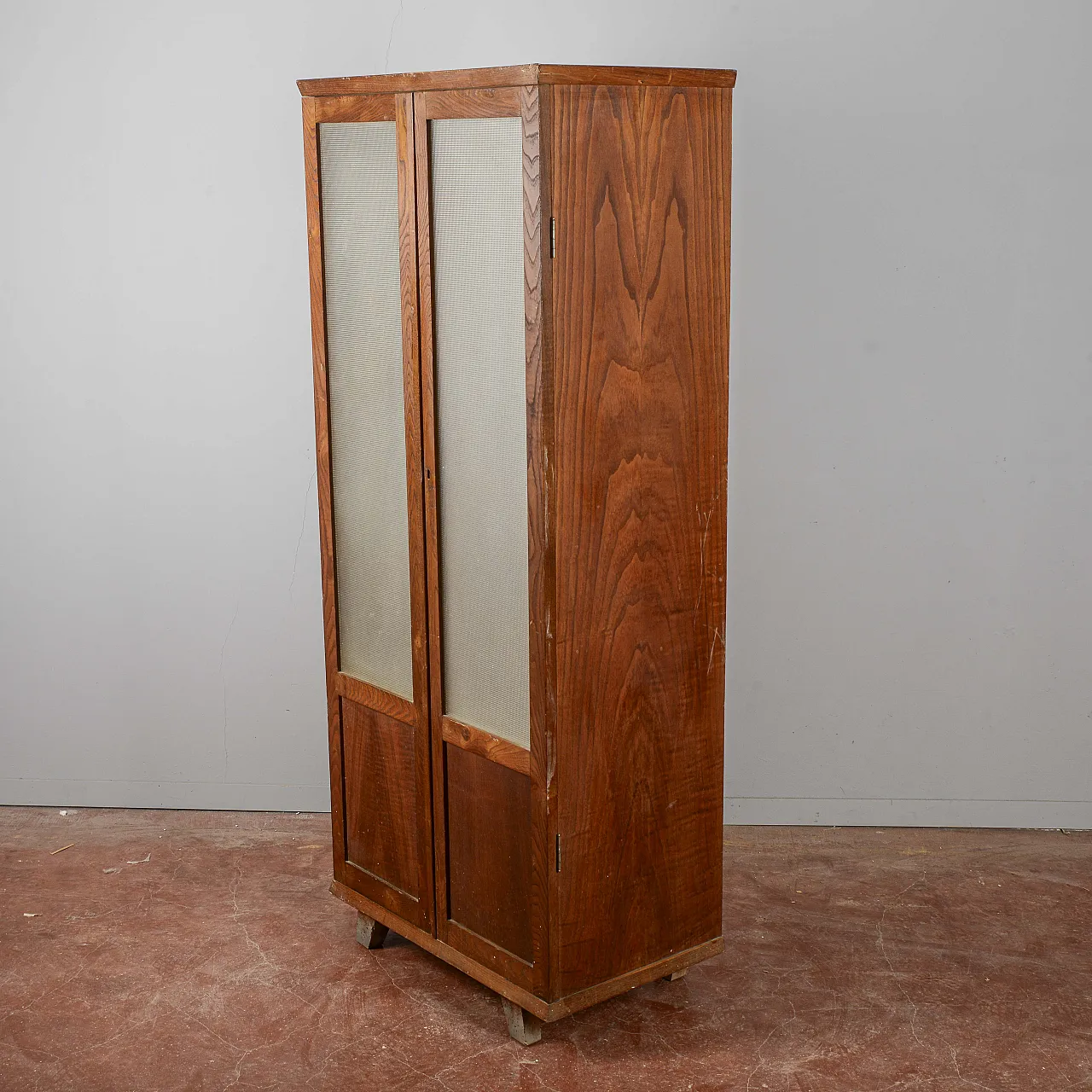 Credenza in legno e vetro, metà '900 4