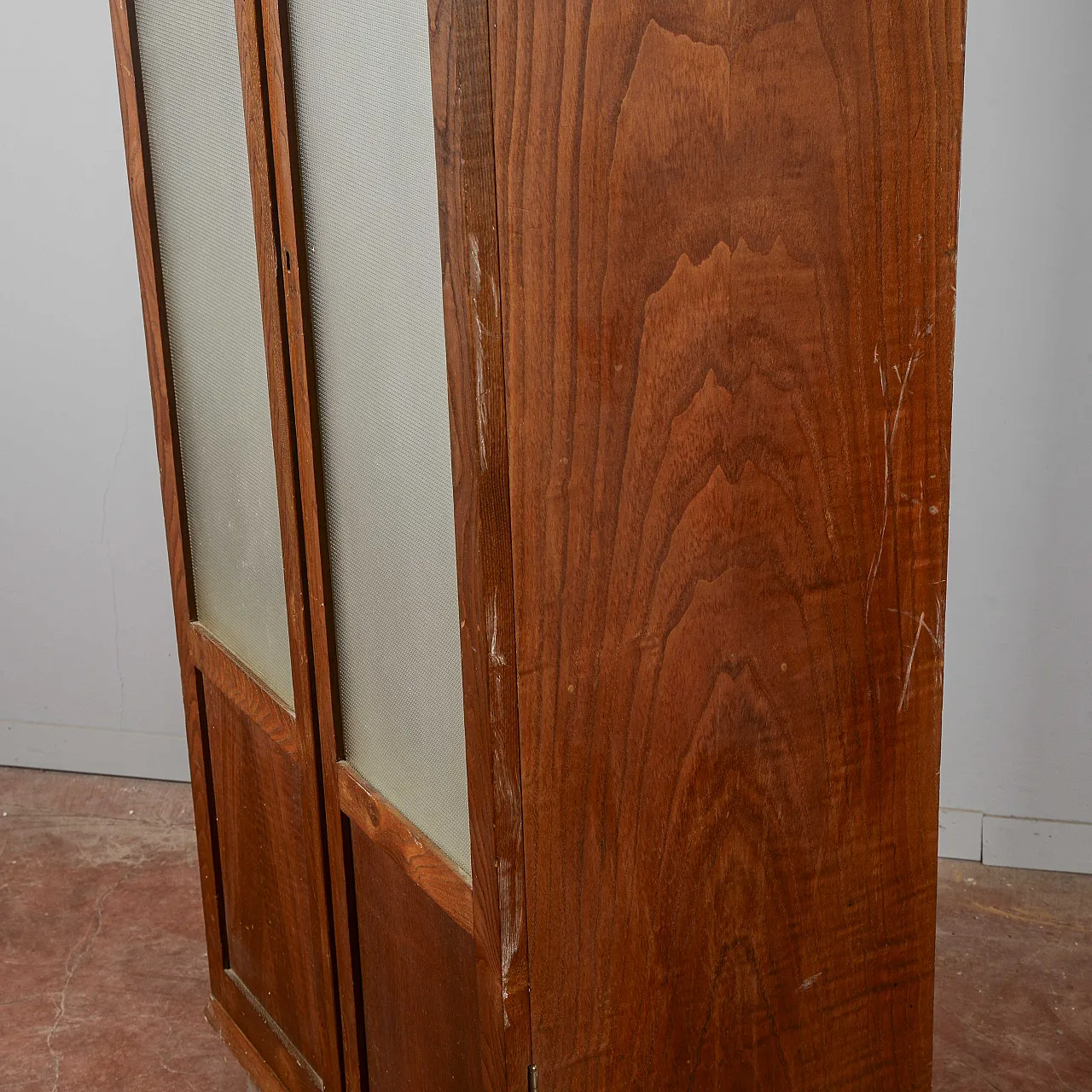 Credenza in legno e vetro, metà '900 5