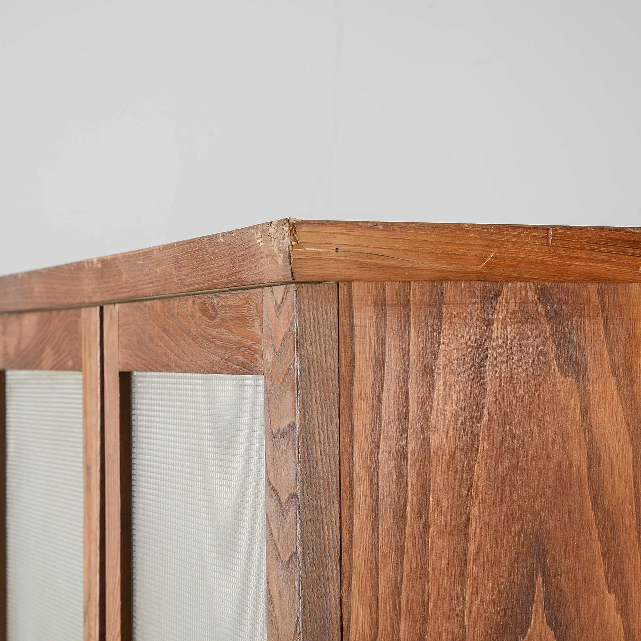 Credenza in legno e vetro, metà '900 6