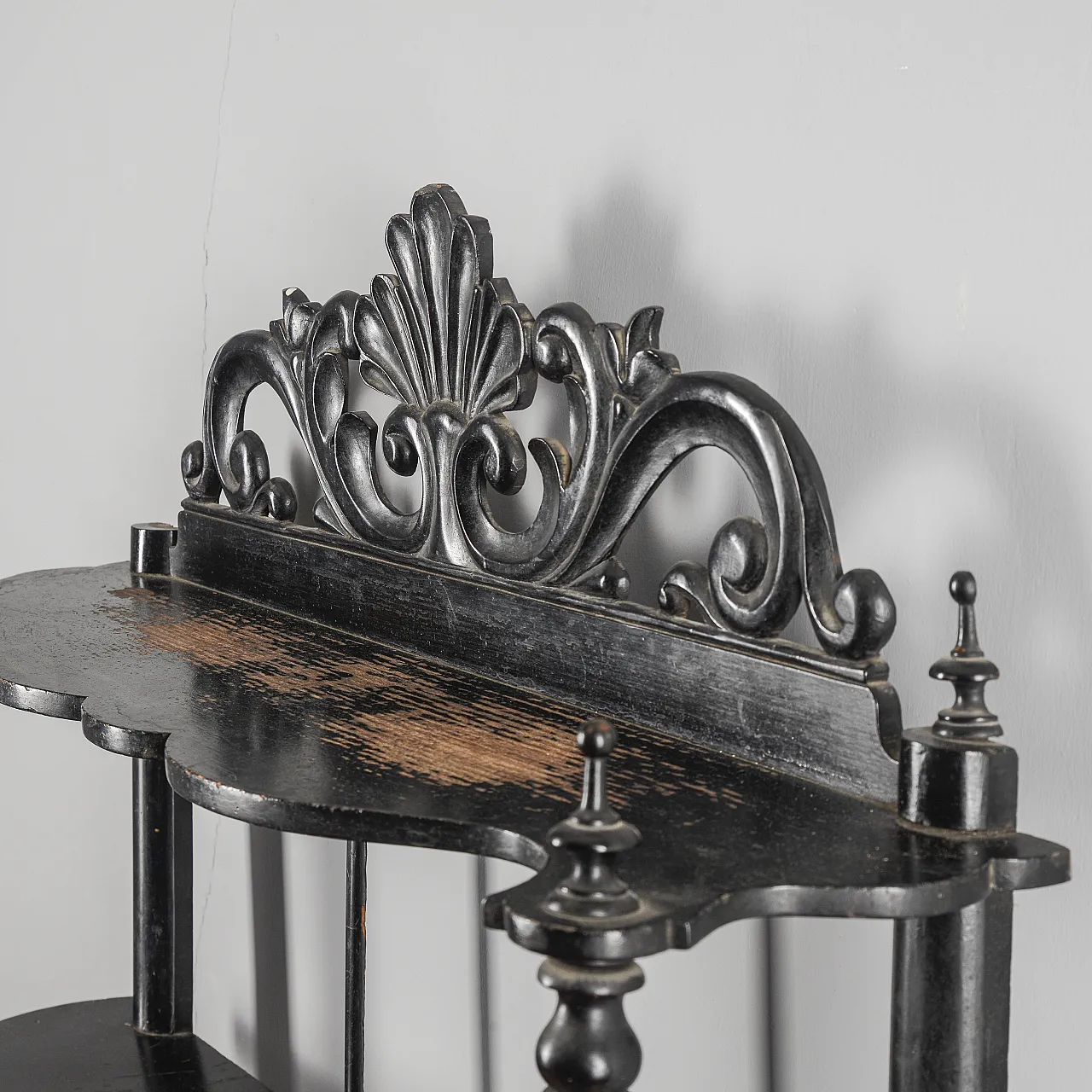 Louis-Philippe ebony-dyed wooden agere, 19th century 8