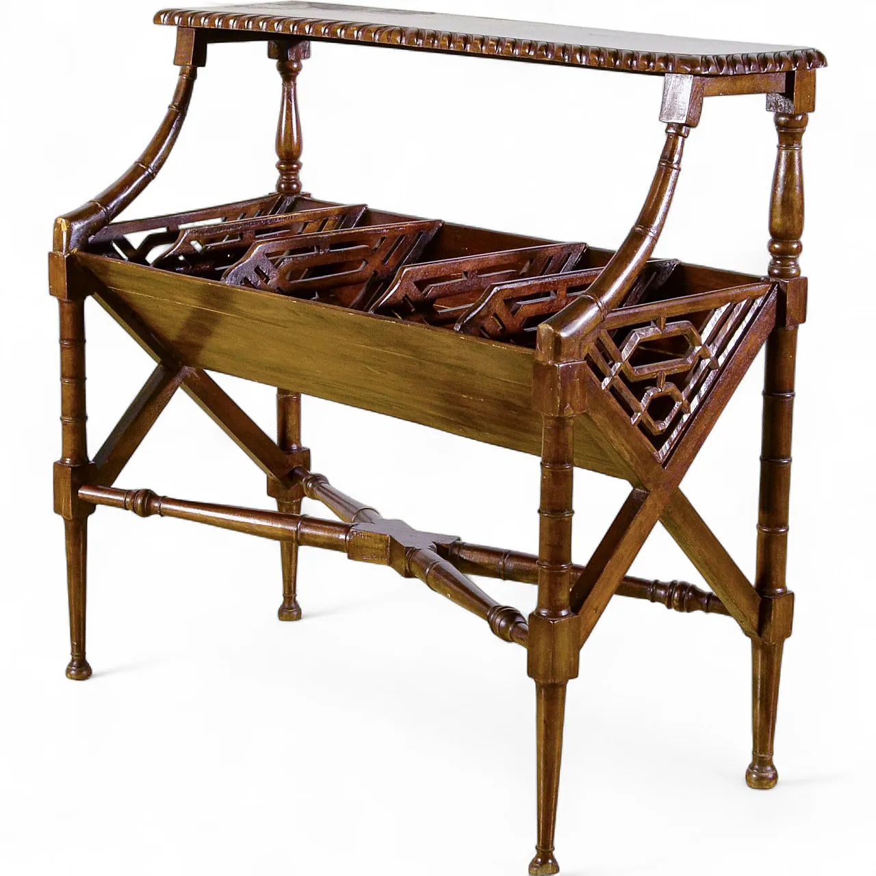Regency style mahogany magazine table first, 20th century 9