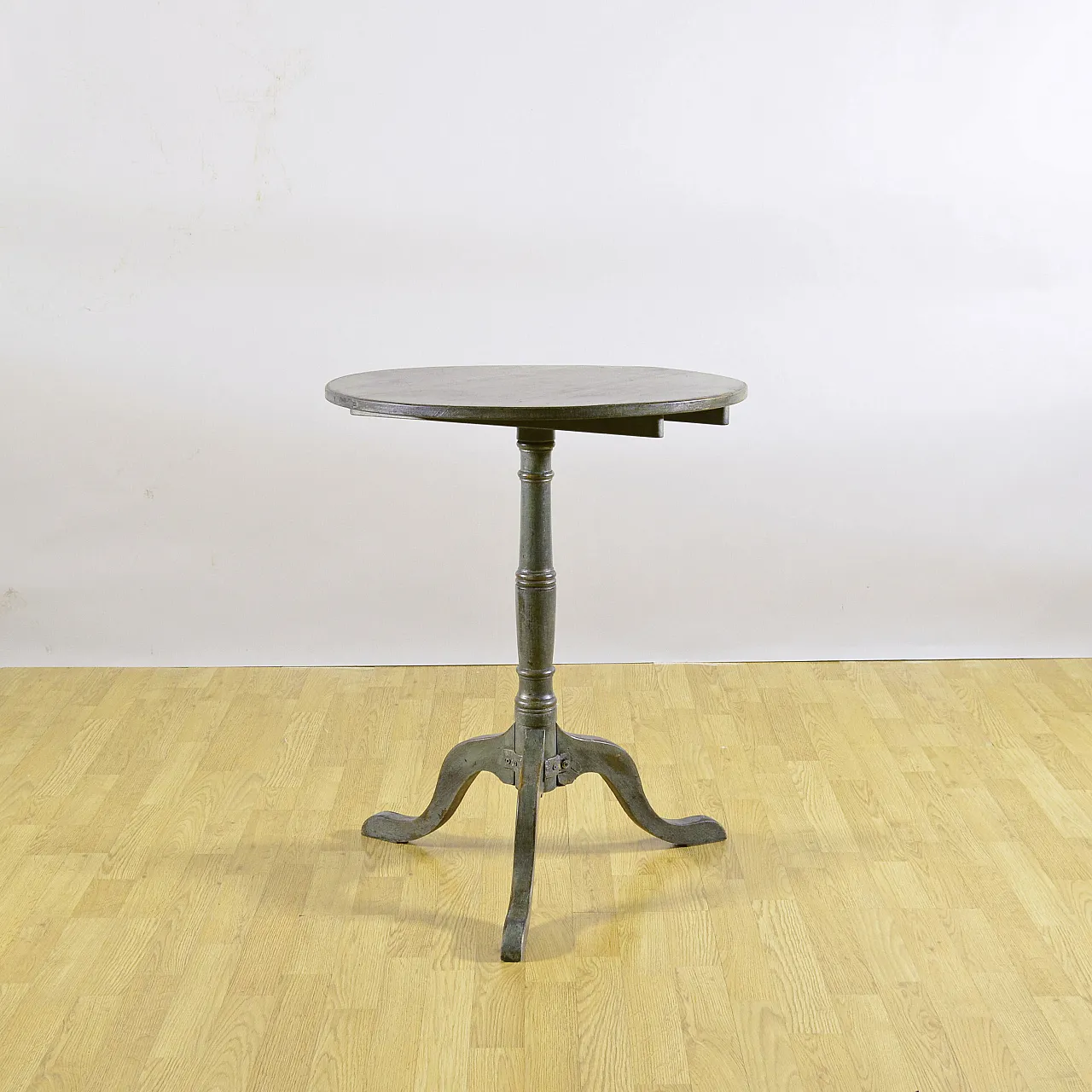 Round three-foot coffee table, early 20th century 2
