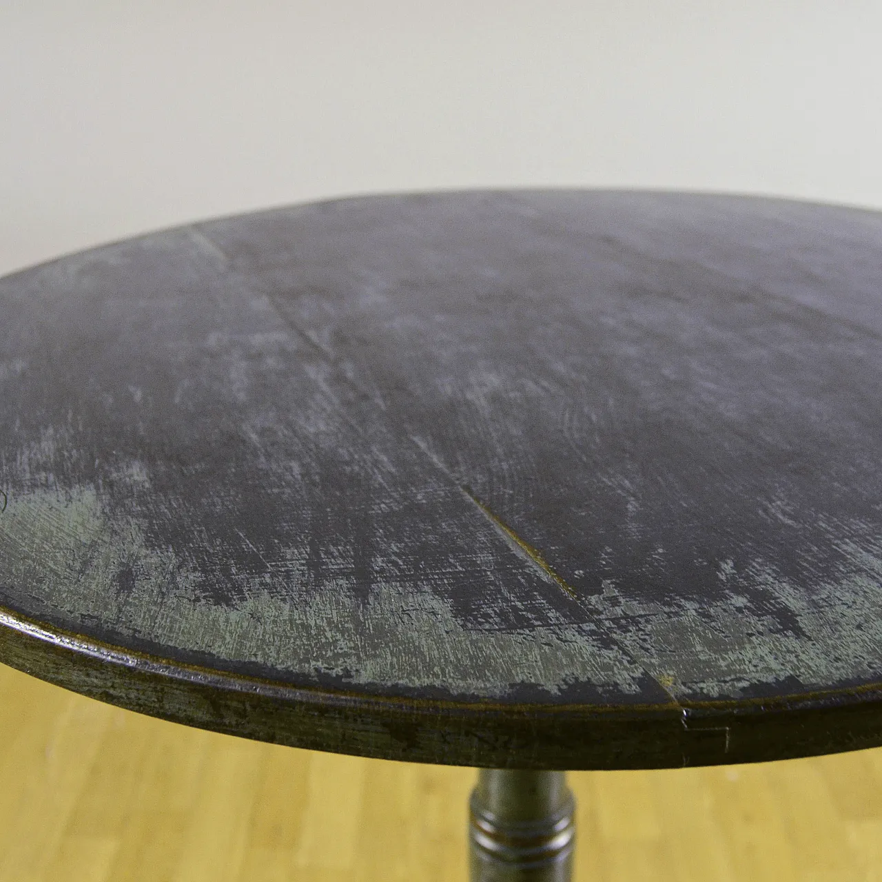 Round three-foot coffee table, early 20th century 8
