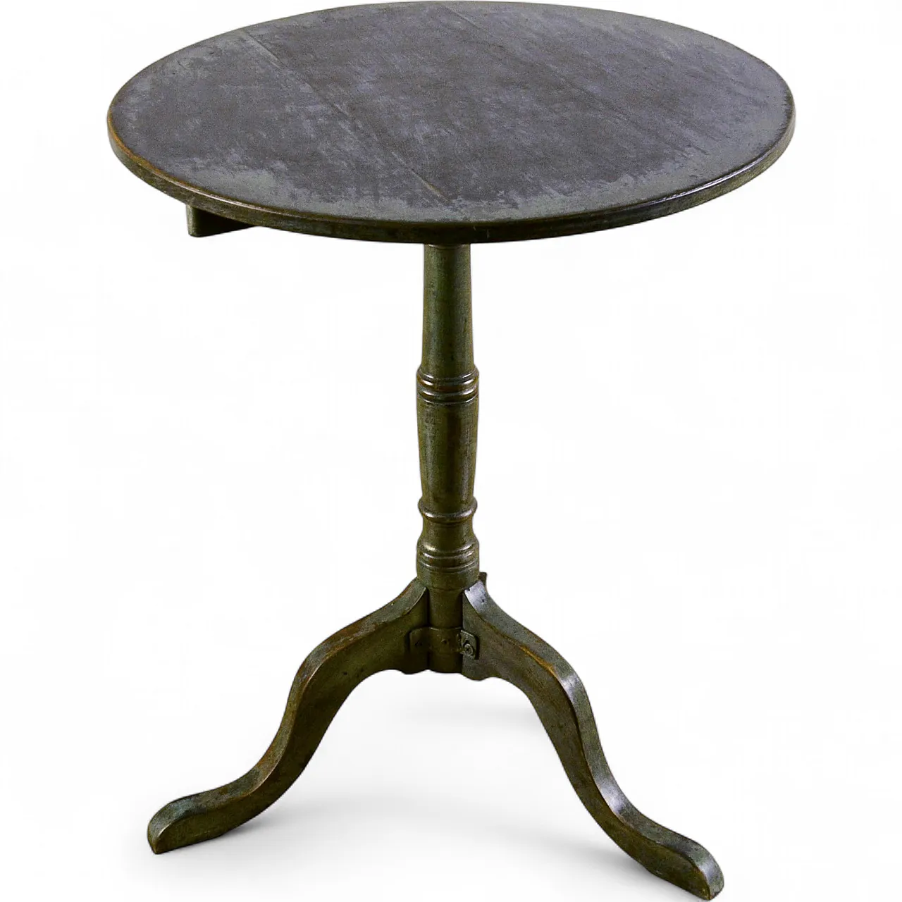 Round three-foot coffee table, early 20th century 9