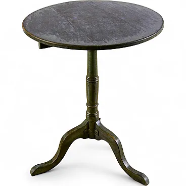 Round three-foot coffee table, early 20th century
