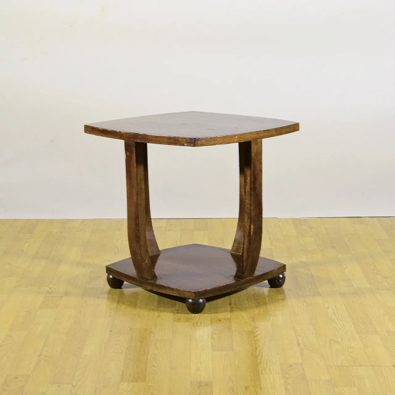 Solid wood coffee table, early 20th century 2