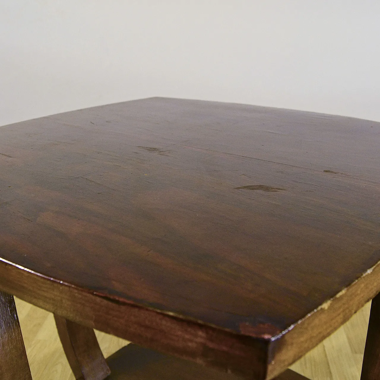 Solid wood coffee table, early 20th century 4