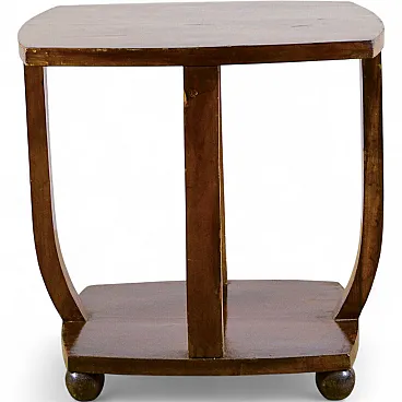 Solid wood coffee table, early 20th century
