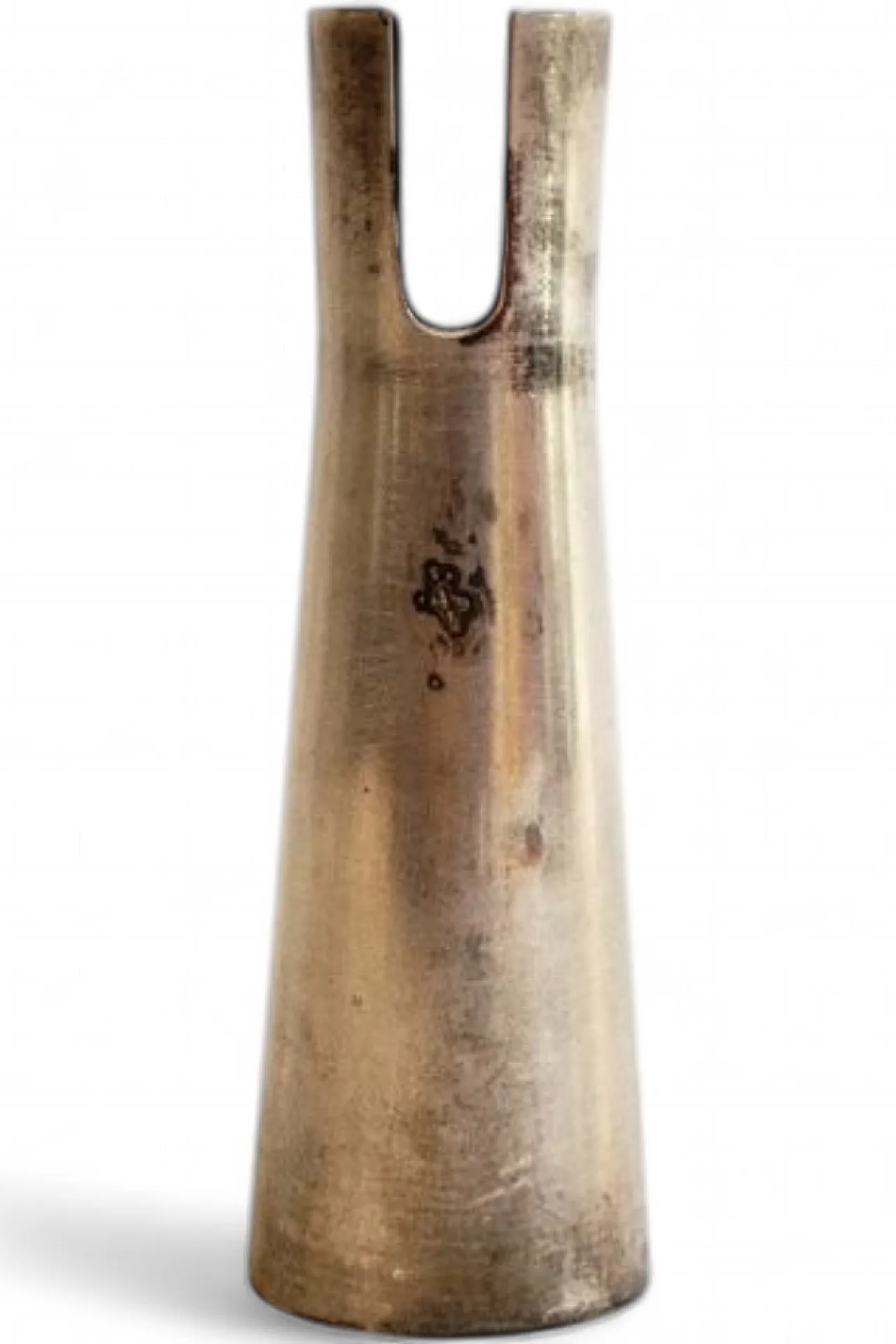 Silver-plated metal vase by Lino Sabattini for Christofle, 1950s 4