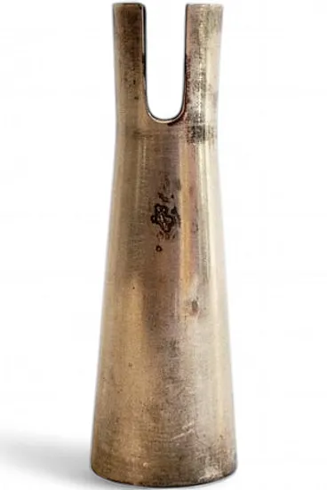 Silver-plated metal vase by Lino Sabattini for Christofle, 1950s