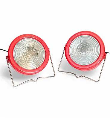 2 Sciuko 2000 lamps by Flos E. A. & Pg Castiglioni for Enel, 1960s
