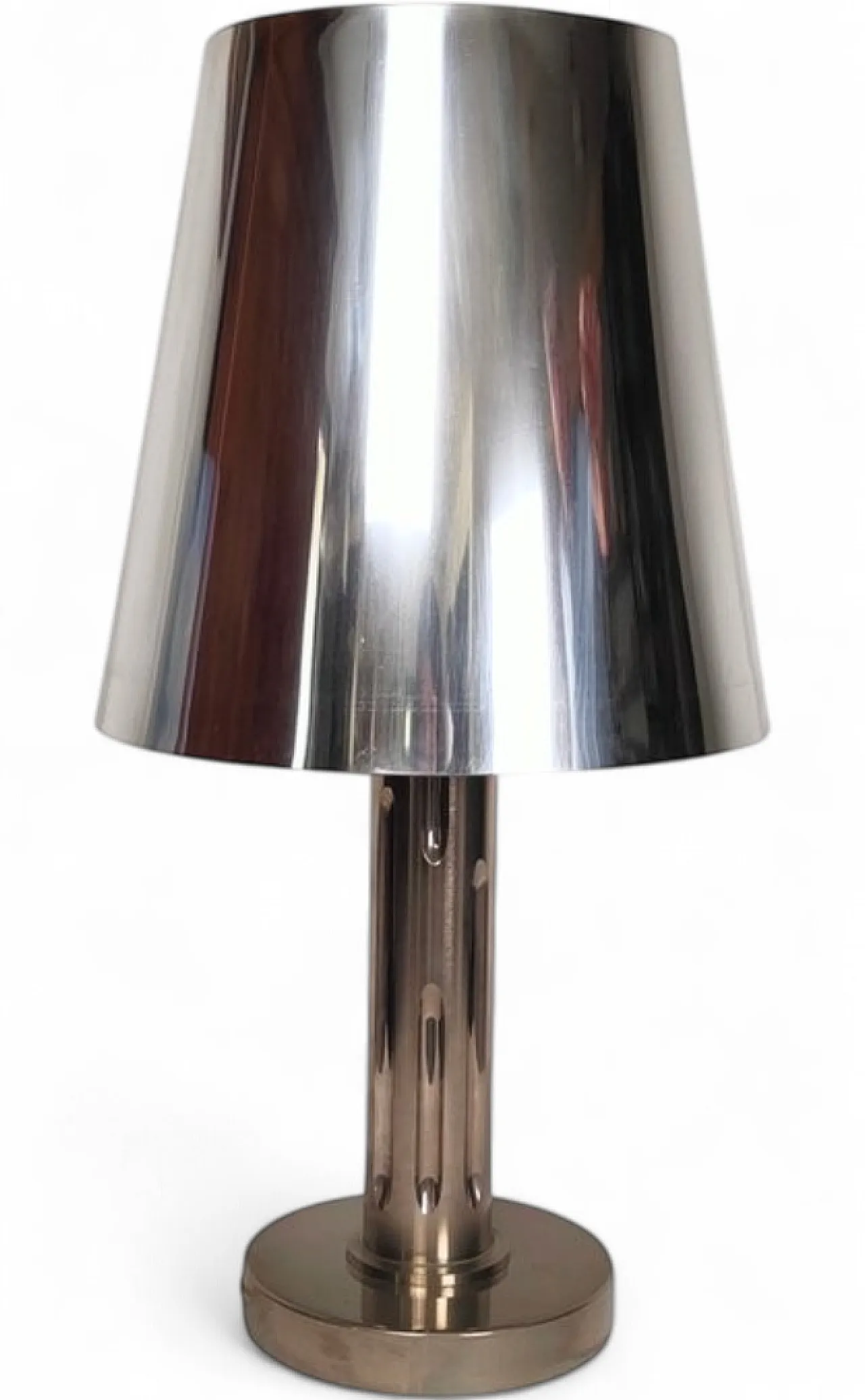 Chromed metal table lamp, 1960s 4
