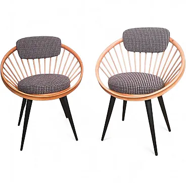 Pair of chairs by Yngve Ekström for Swedese, mid-20th century